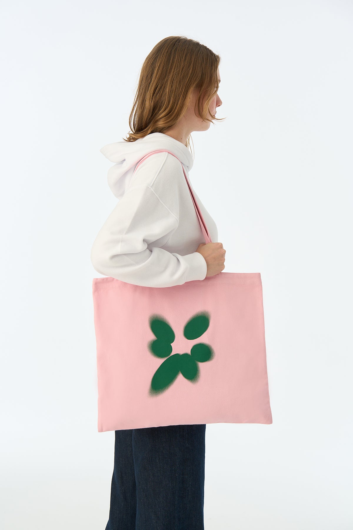 Blurred Dots Tote Bag - Pembe