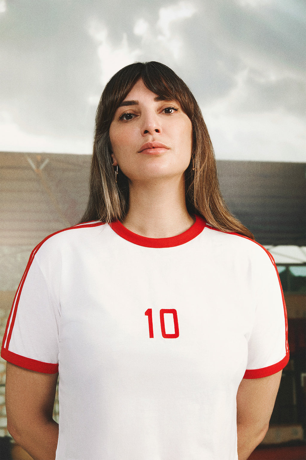 Türkiye 10 Lightweight Crop T-Shirt - Beyaz
