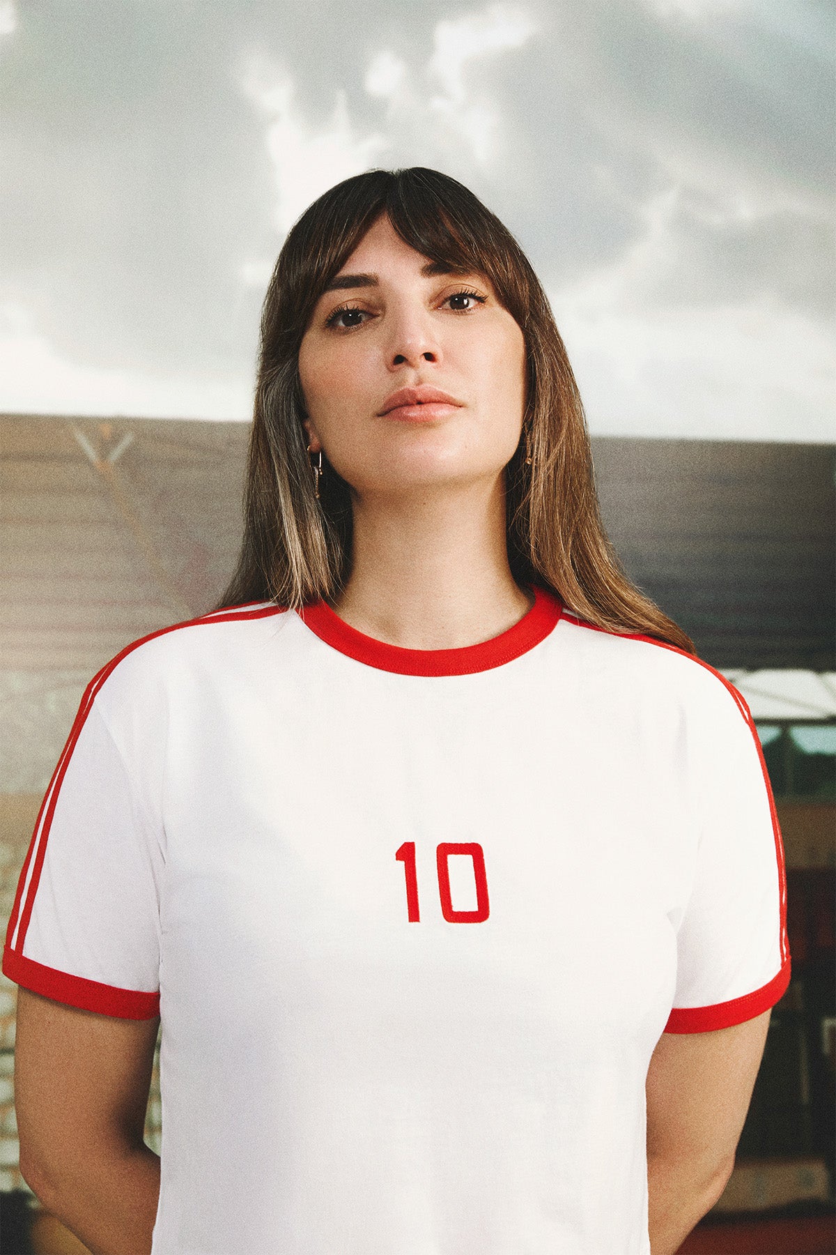 Türkiye 10 Lightweight Crop T-Shirt - Beyaz