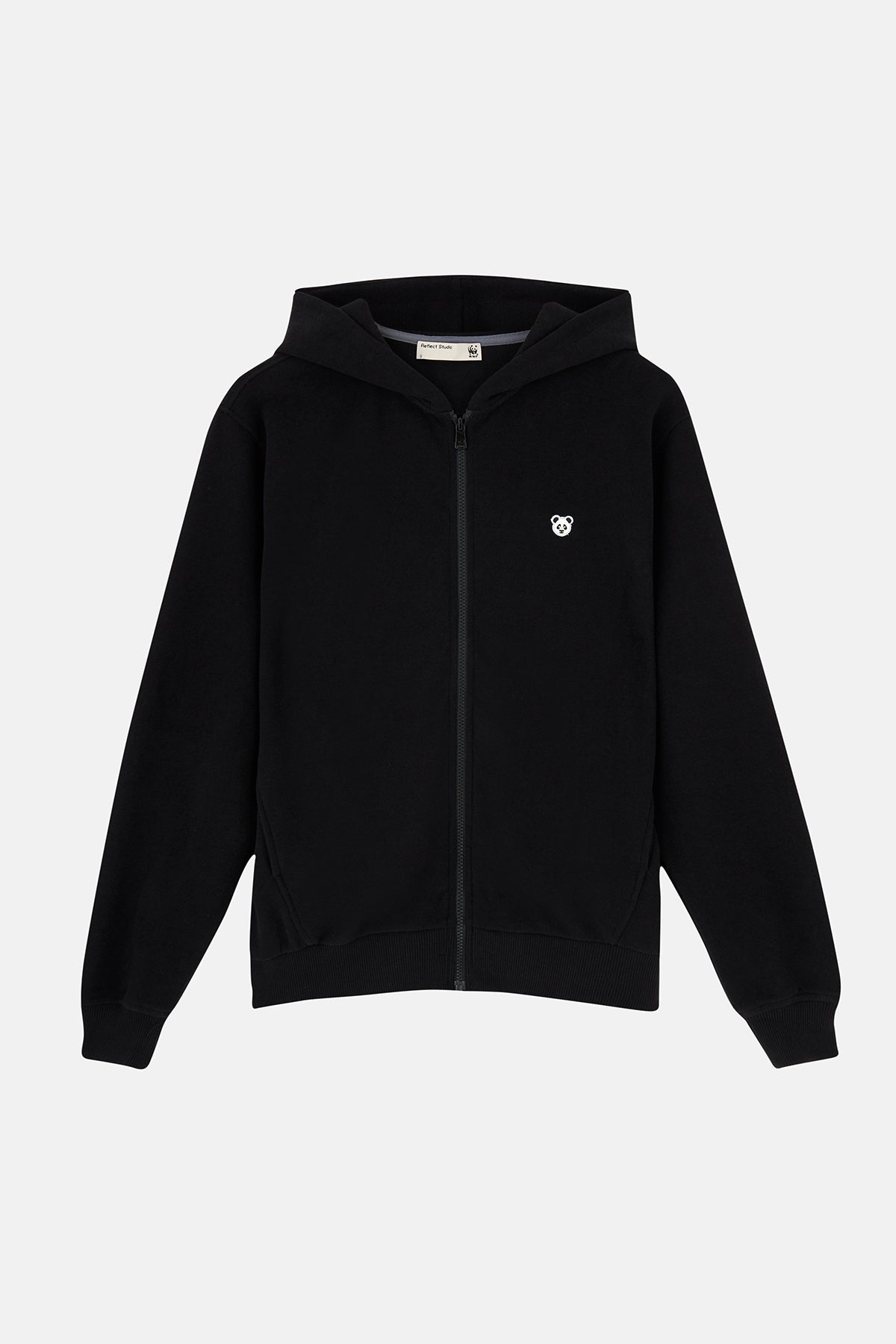 Panda SuperSoft Full Zip Hoodie - Siyah