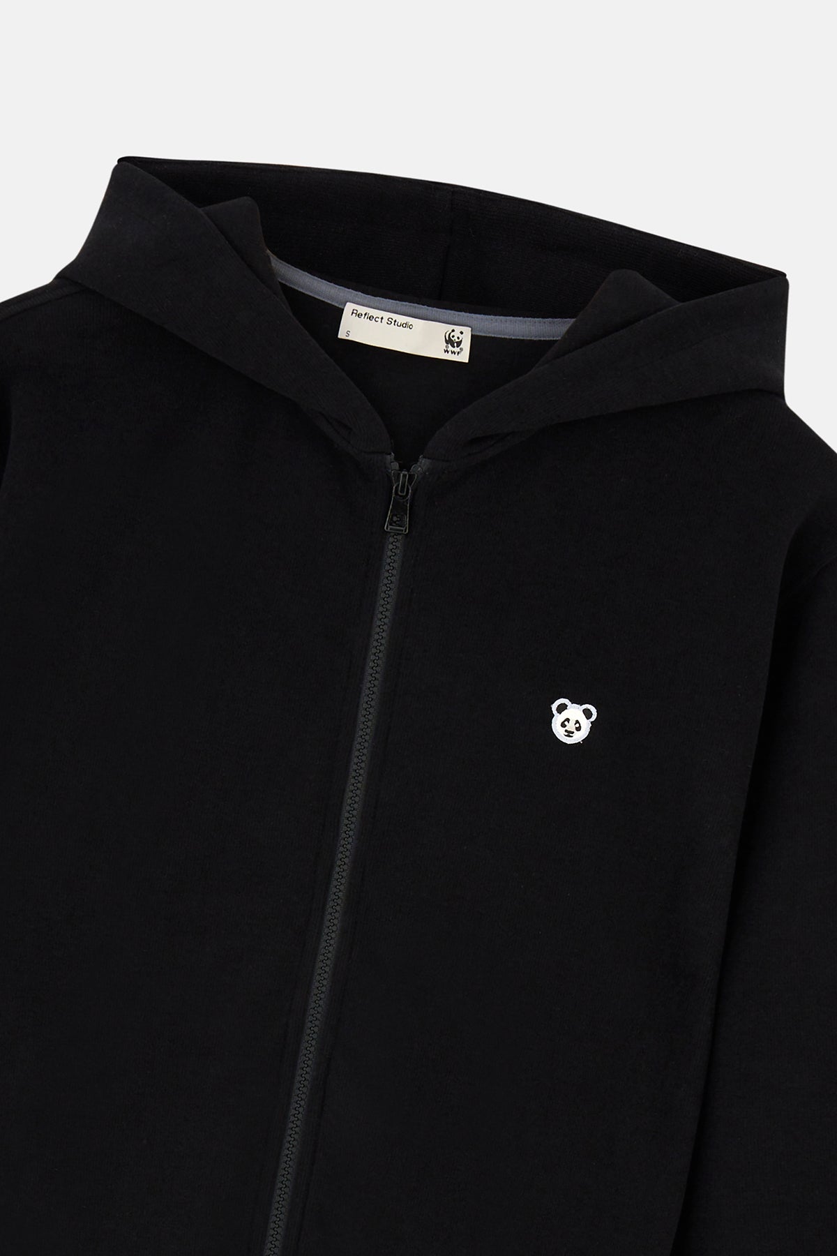 Panda SuperSoft Full Zip Hoodie - Siyah