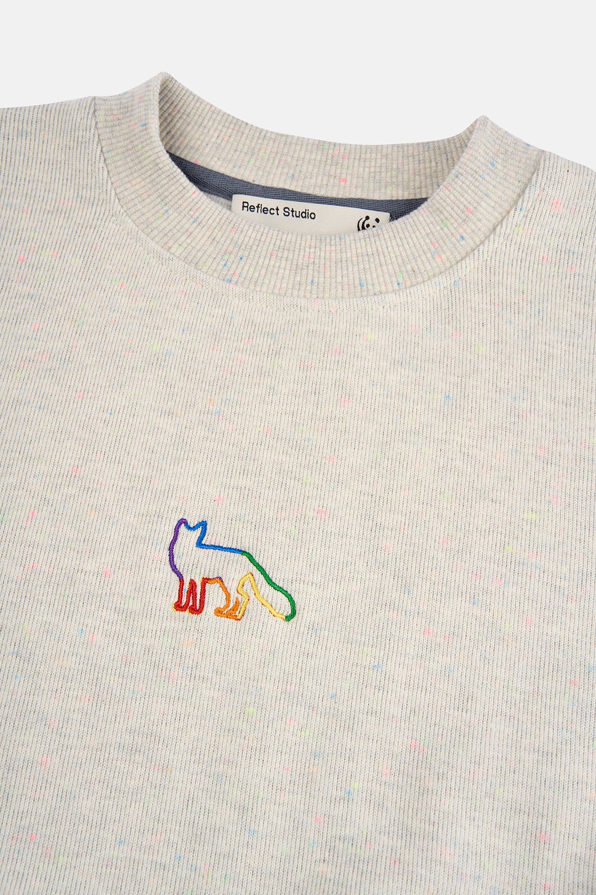 Kızıl Tilki SuperSoft Crop Sweatshirt - Nopeli Gri