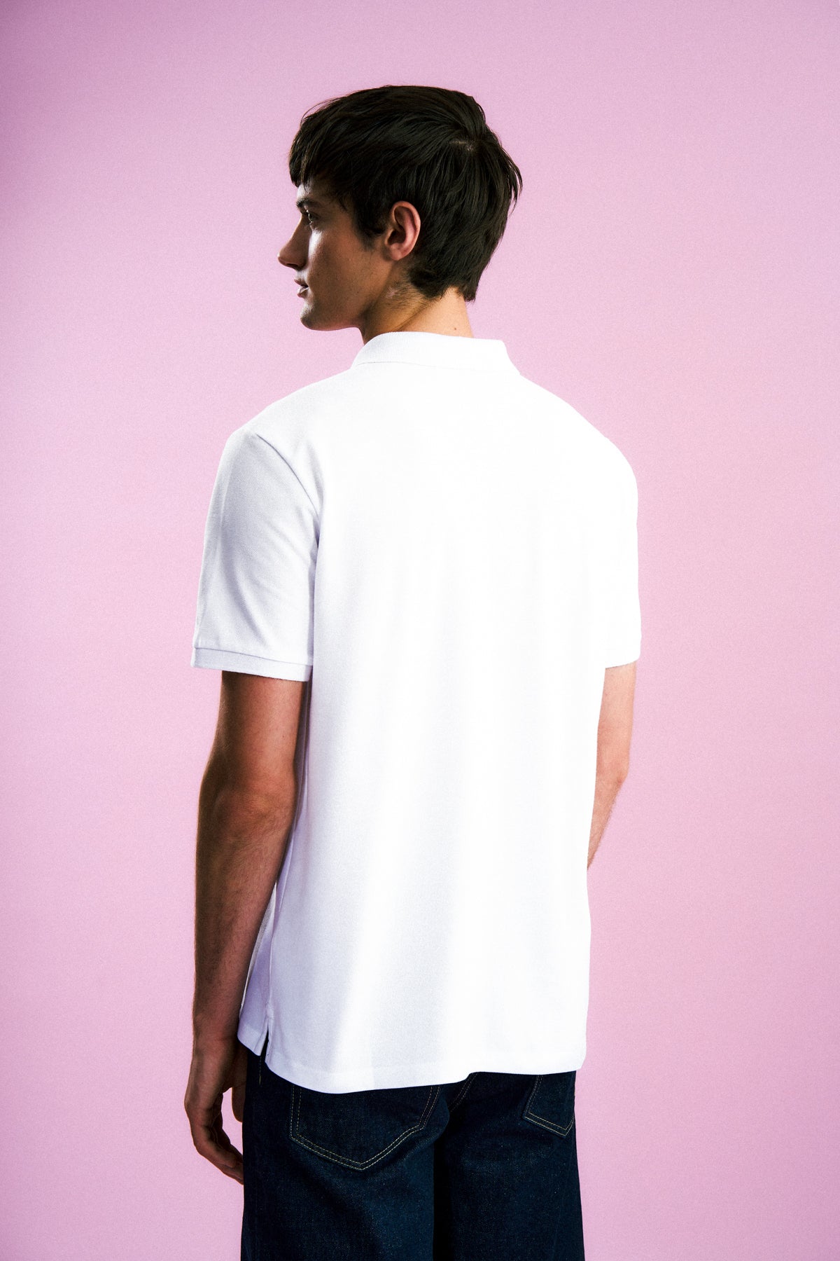 Bozayı Polo Yaka T-Shirt - Beyaz