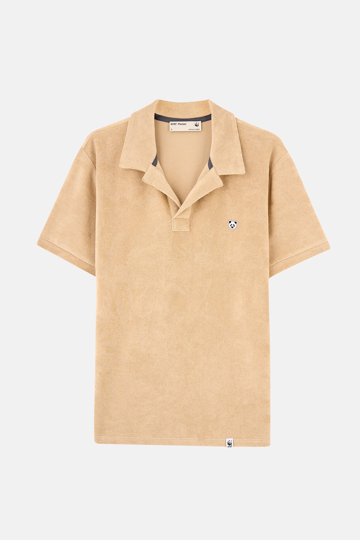 Panda Terry Polo T-shirt - Bej