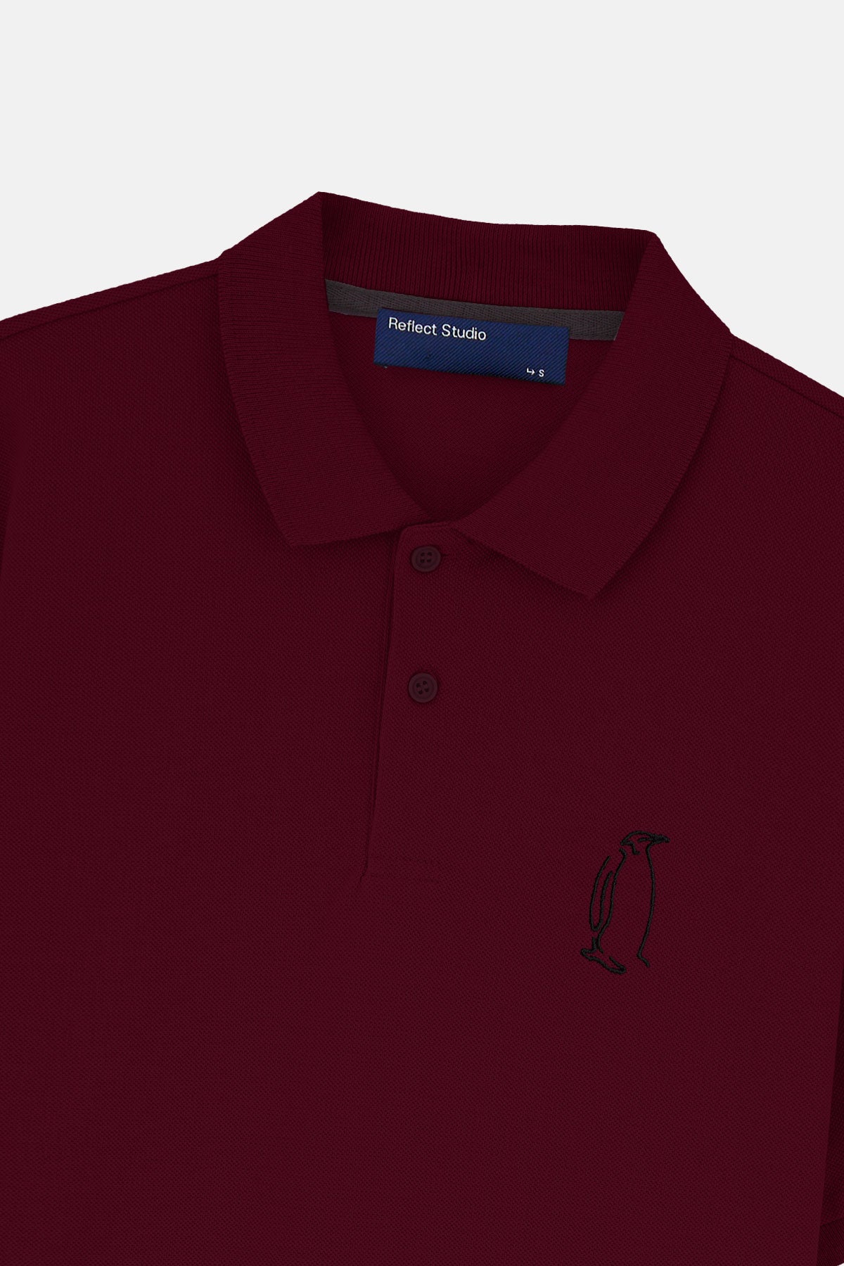 İmparator Penguen Polo T-shirt - Bordo