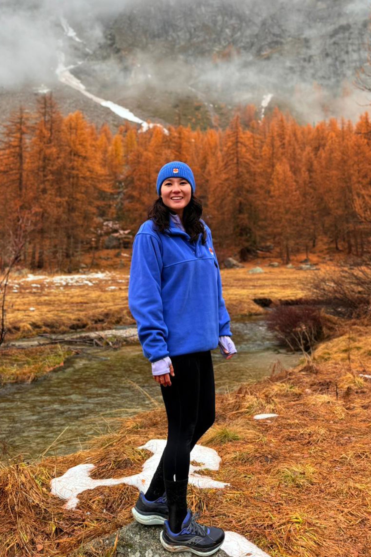 Kızıl Tilki Polar Popover Sweatshirt - Saks mavi