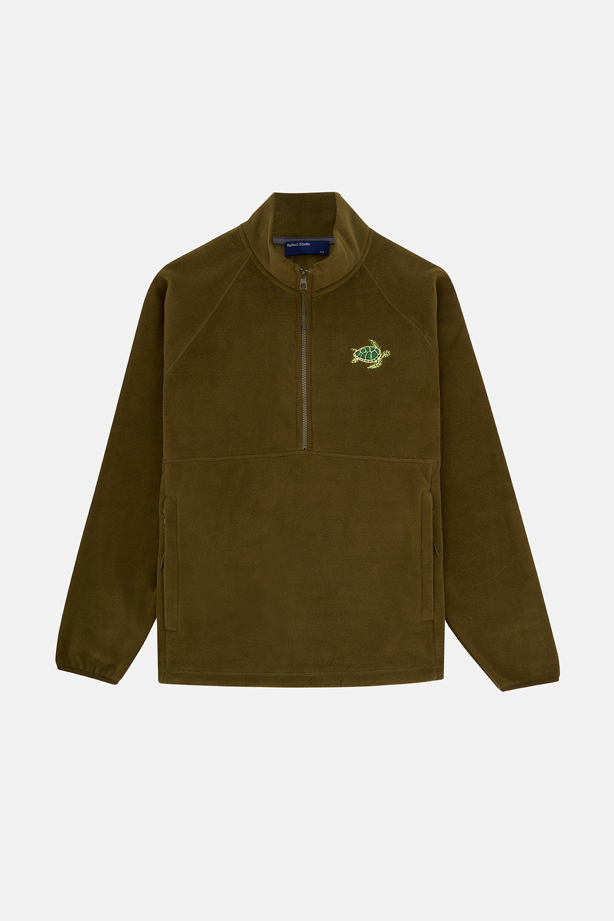 Caretta Yarım Fermuarlı Polar - Haki