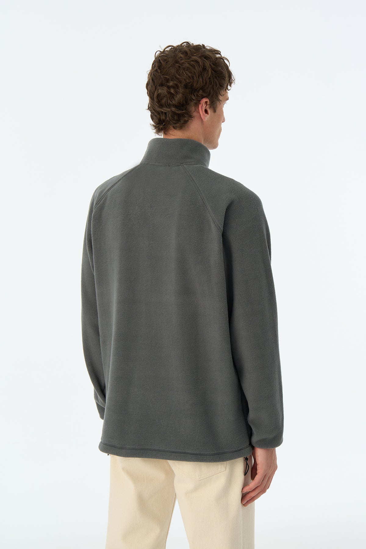 Panda Half-Zip Polar - Antrasit