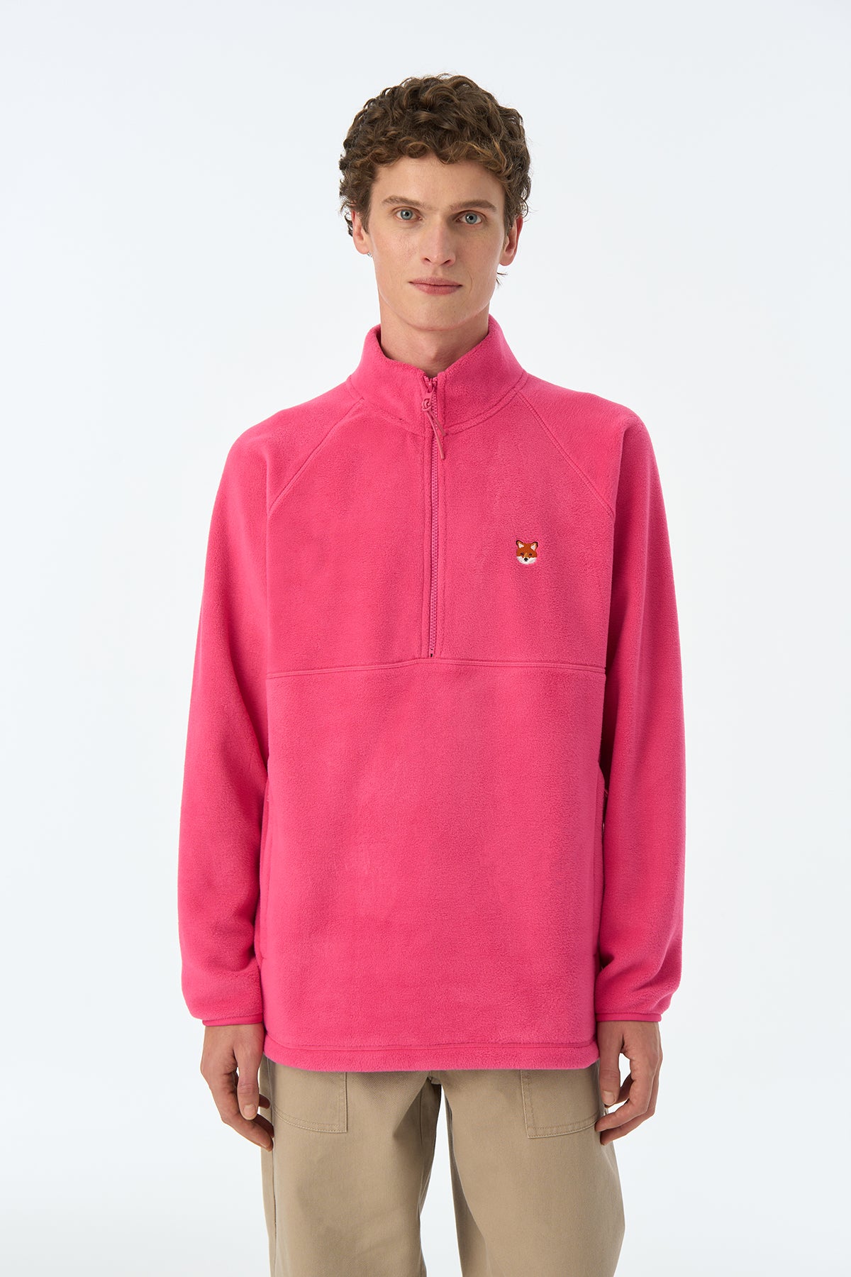 Kızıl Tilki Half-Zip Polar - Fuşya