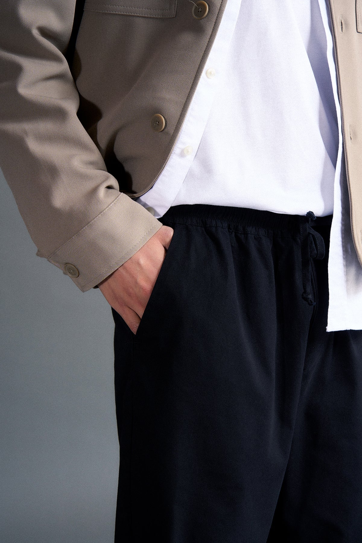 Relaxed Fit Erkek Pantolon - Siyah