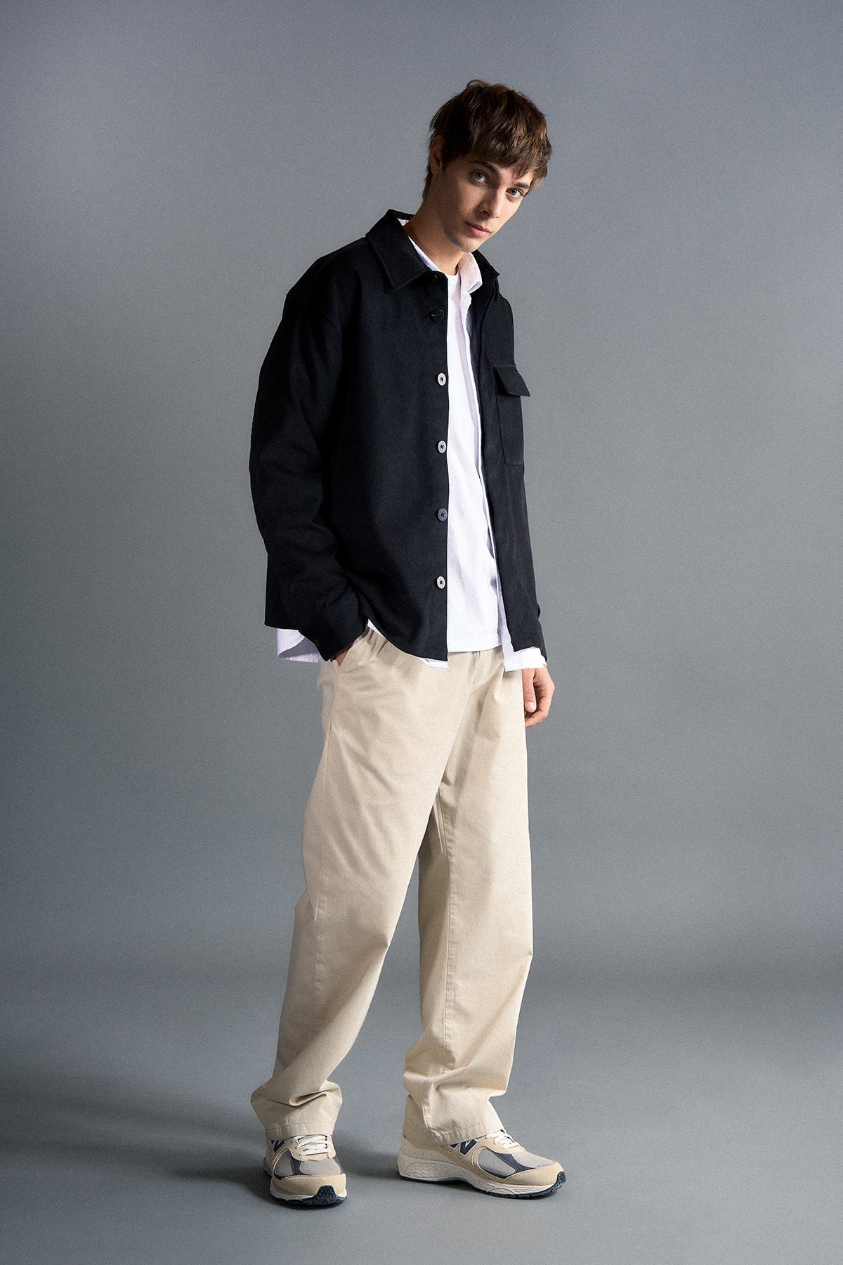Relaxed Fit Erkek Pantolon - Bej