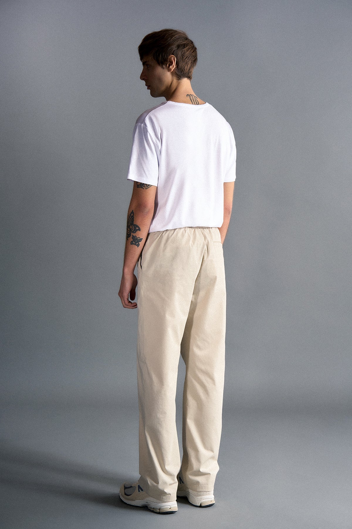 Relaxed Fit Erkek Pantolon - Bej