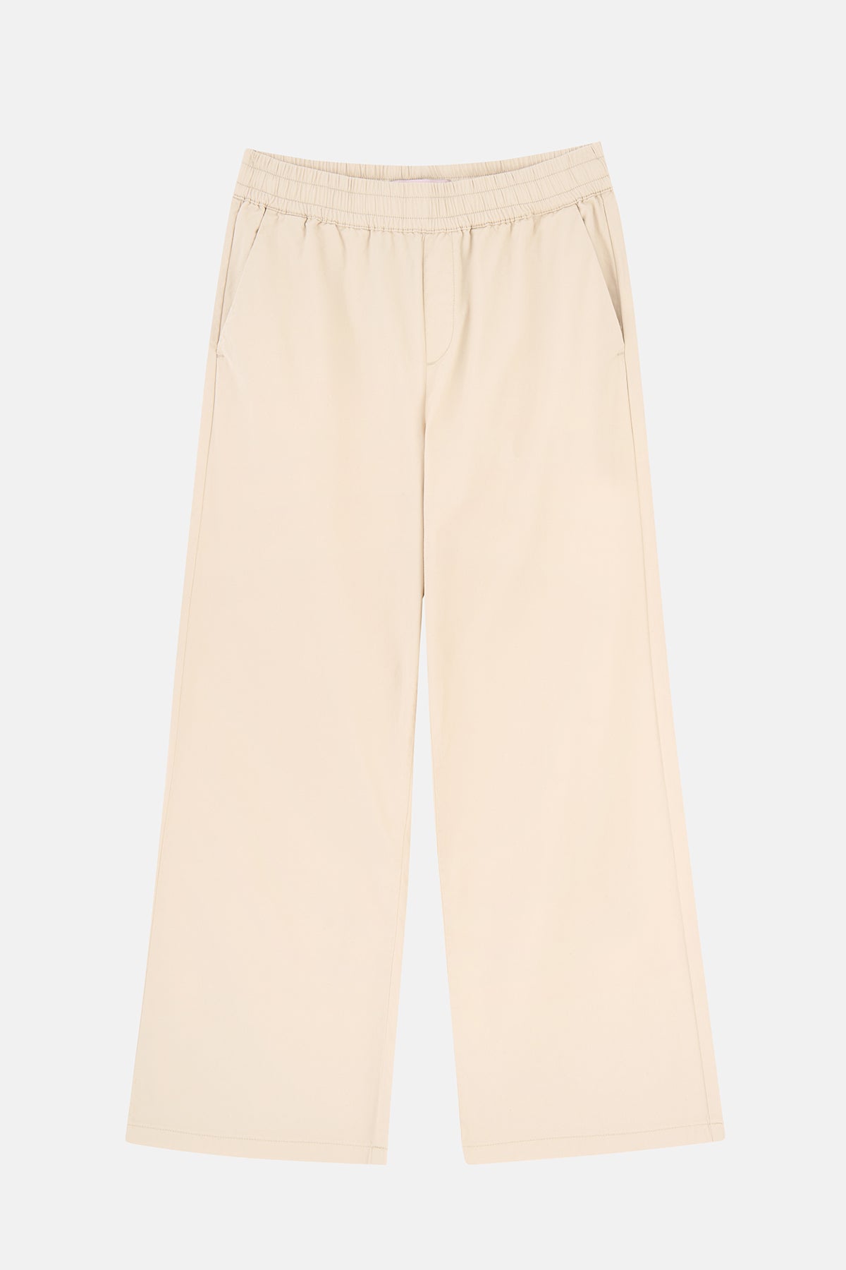 Relaxed Fit Kadın Pantolon - Bej