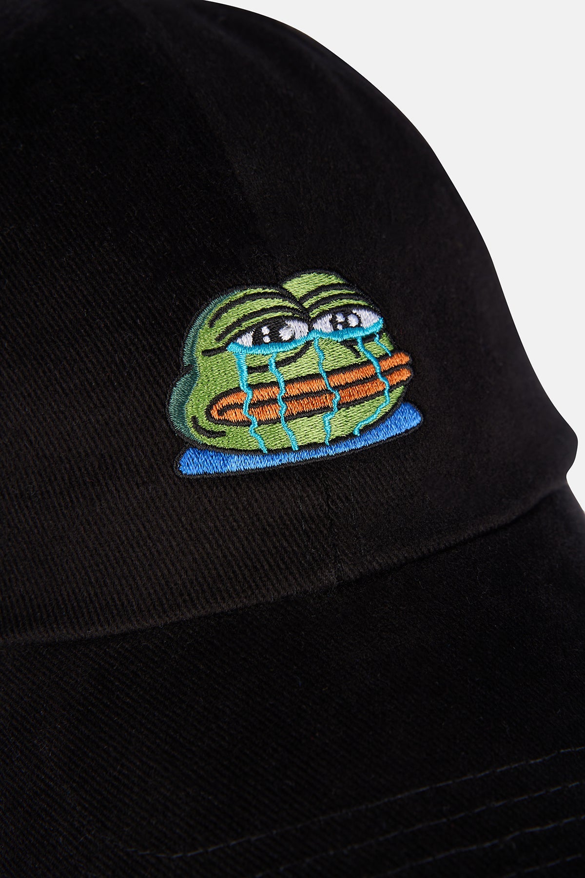 Crying Pepe Kep - Siyah