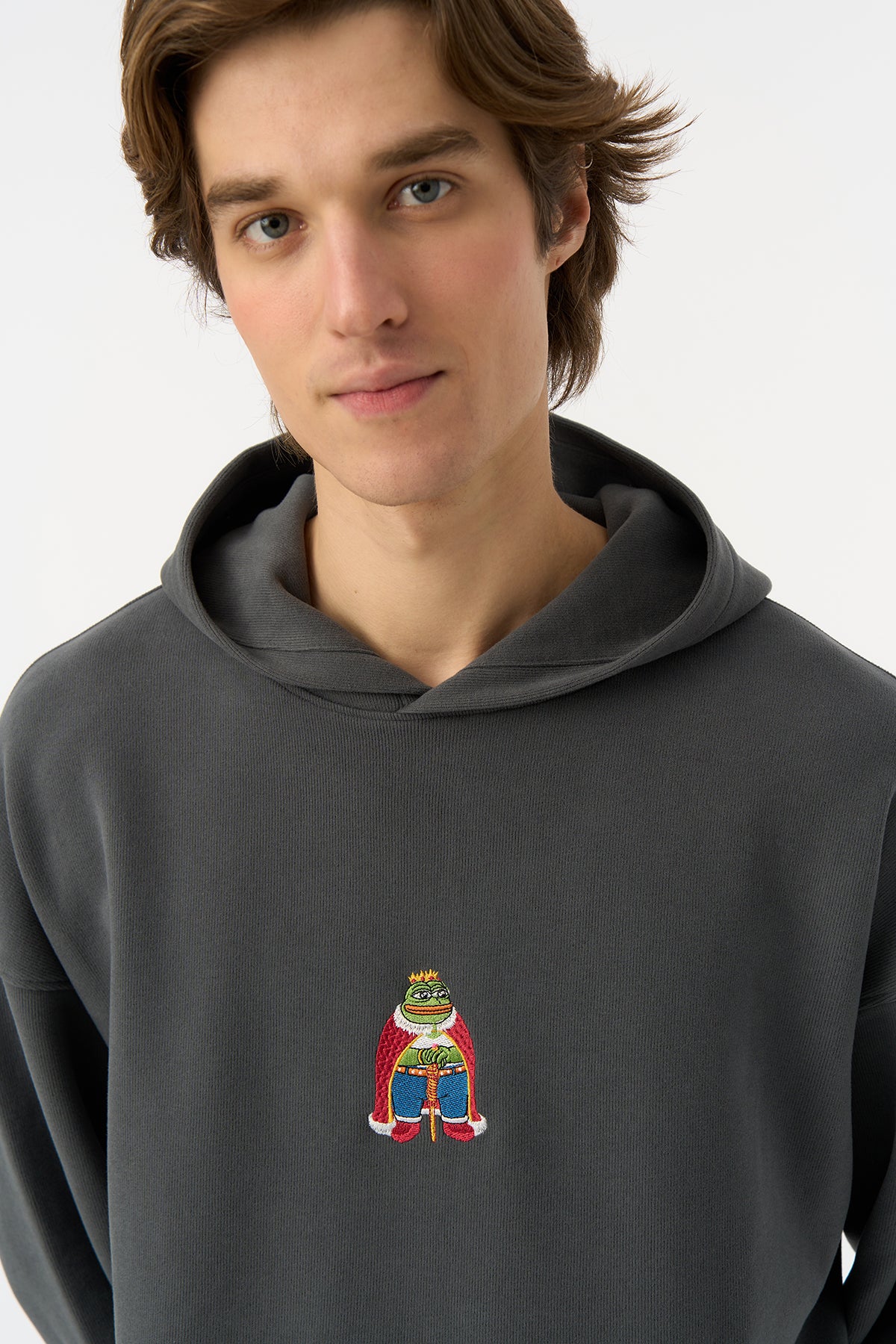 King Pepe SuperSoft Hoodie - Antrasit