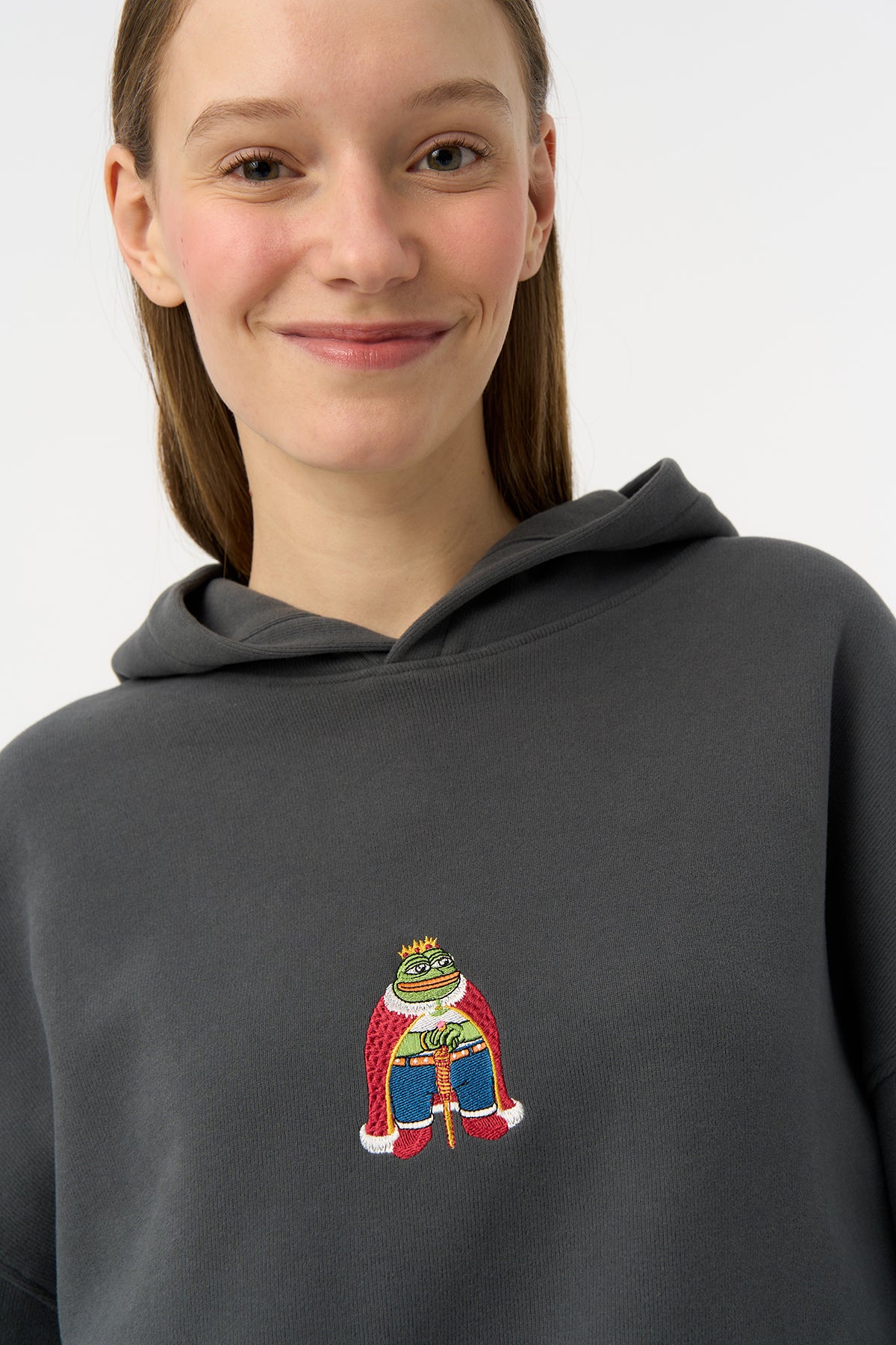 King Pepe SuperSoft Hoodie - Antrasit