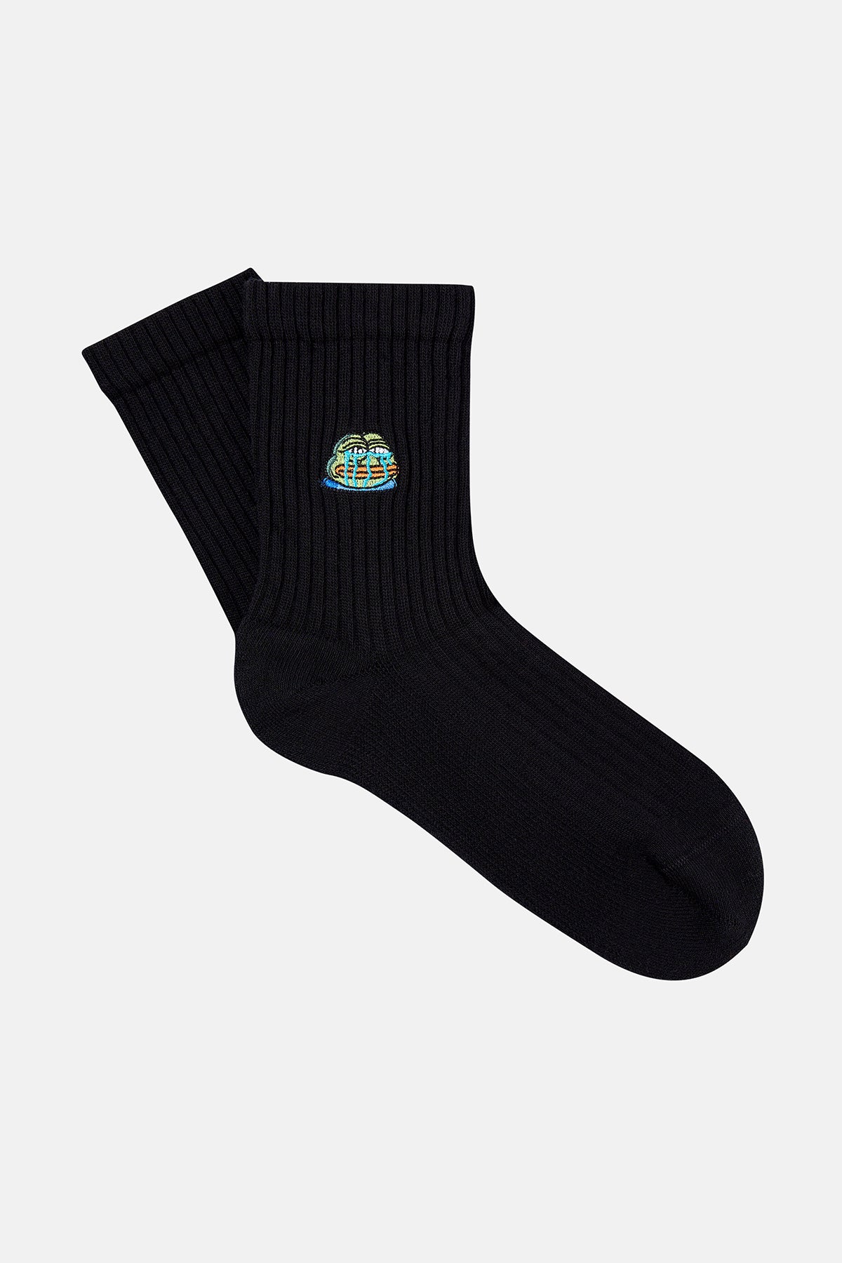 Crying Pepe Havlu Çorap - Siyah