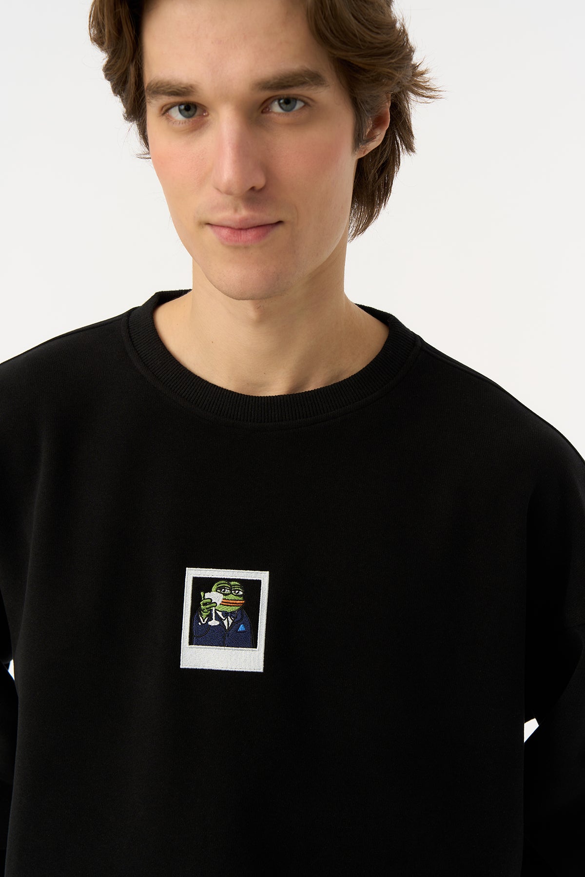 Gatsby Pepe SuperSoft Sweatshirt - Siyah