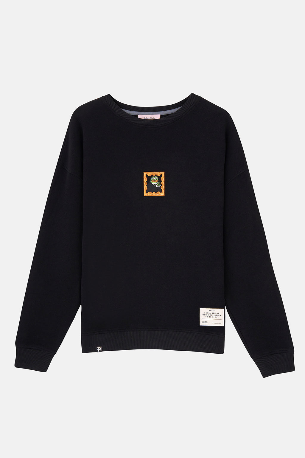 Thinker Pepe SuperSoft Sweatshirt - Siyah