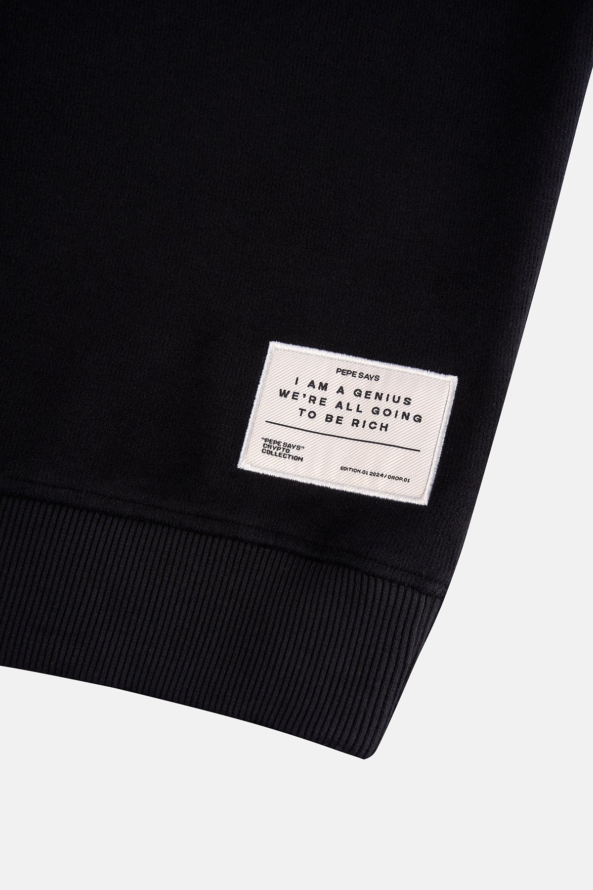 Thinker Pepe SuperSoft Sweatshirt - Siyah