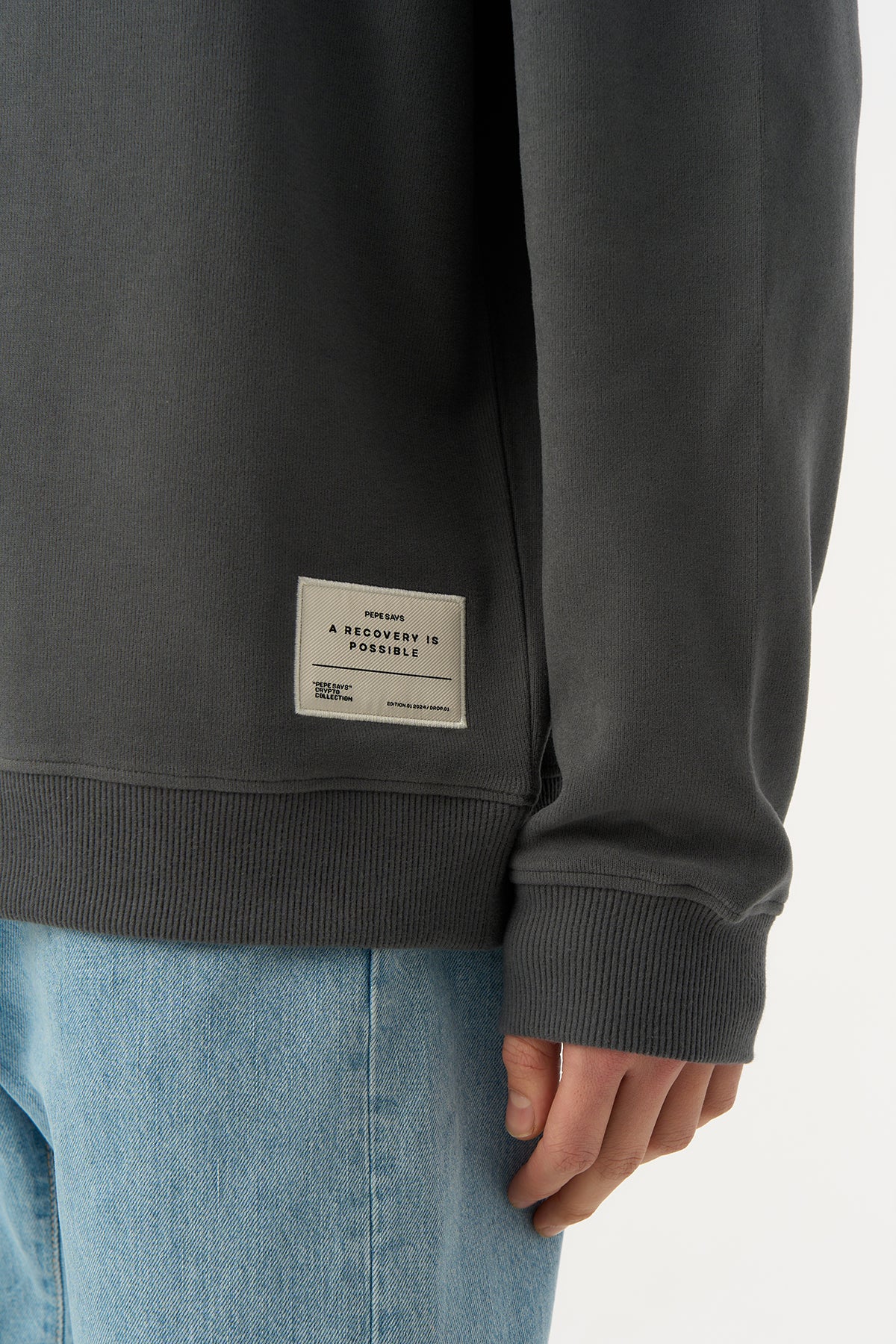 Crying Pepe SuperSoft Sweatshirt - Antrasit