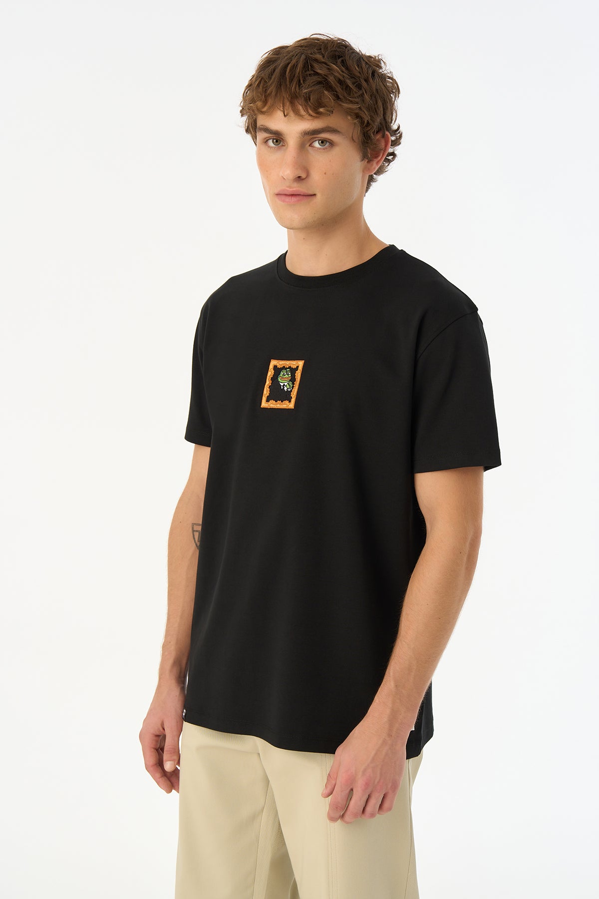 Thinker Pepe Premium T-shirt - Siyah