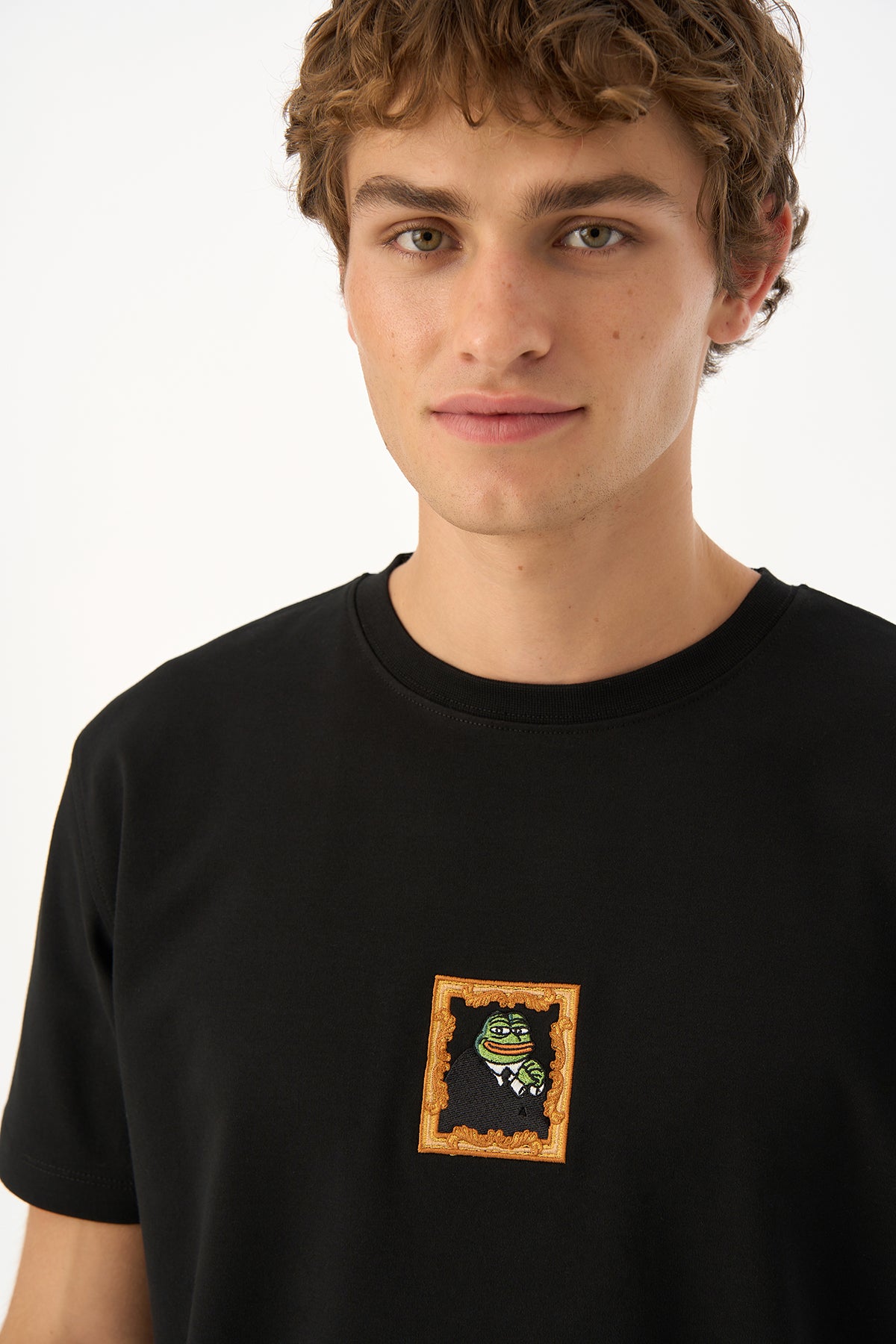 Thinker Pepe Premium T-shirt - Siyah
