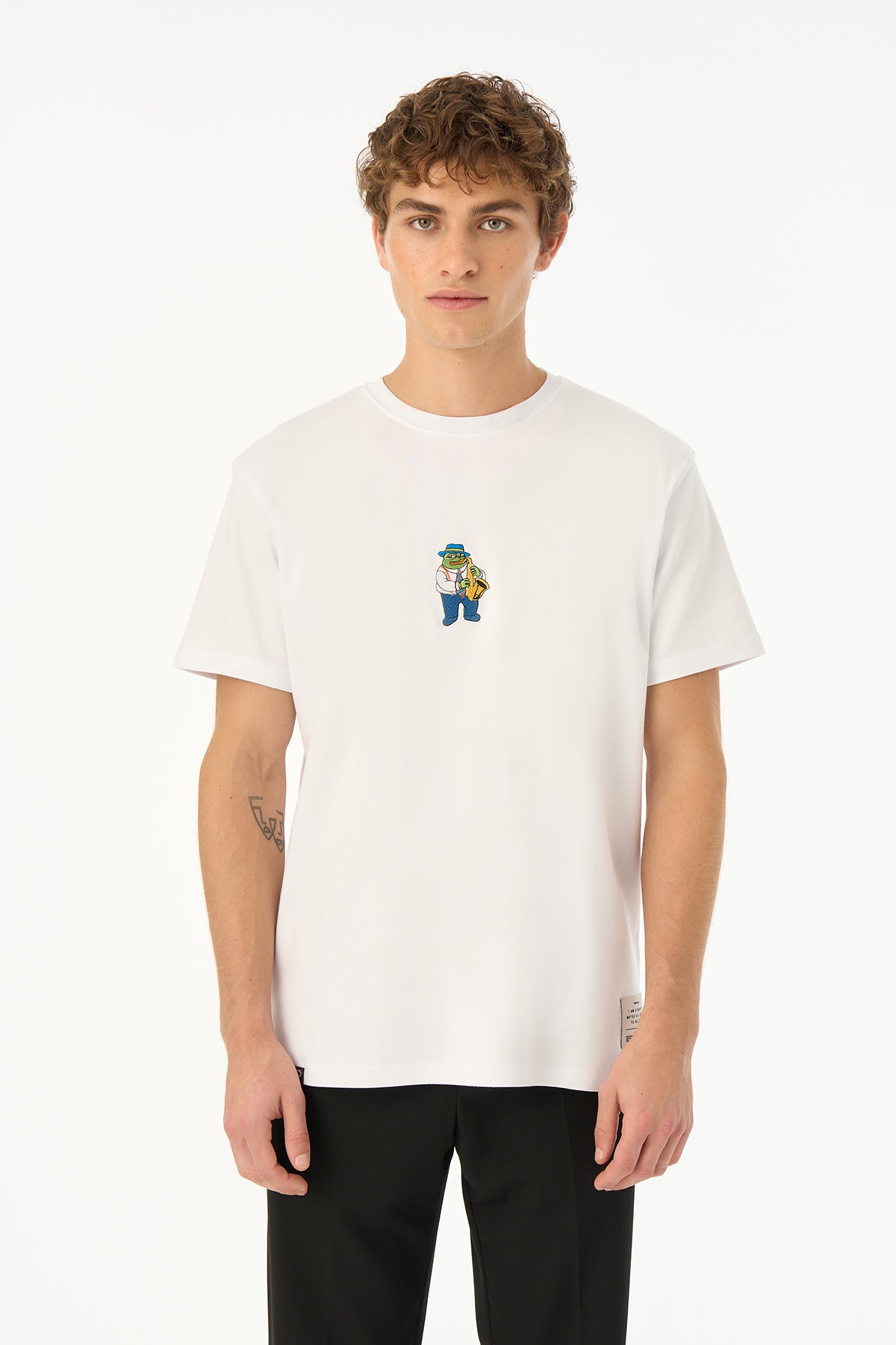 Jazzy Pepe Premium T-shirt - Beyaz