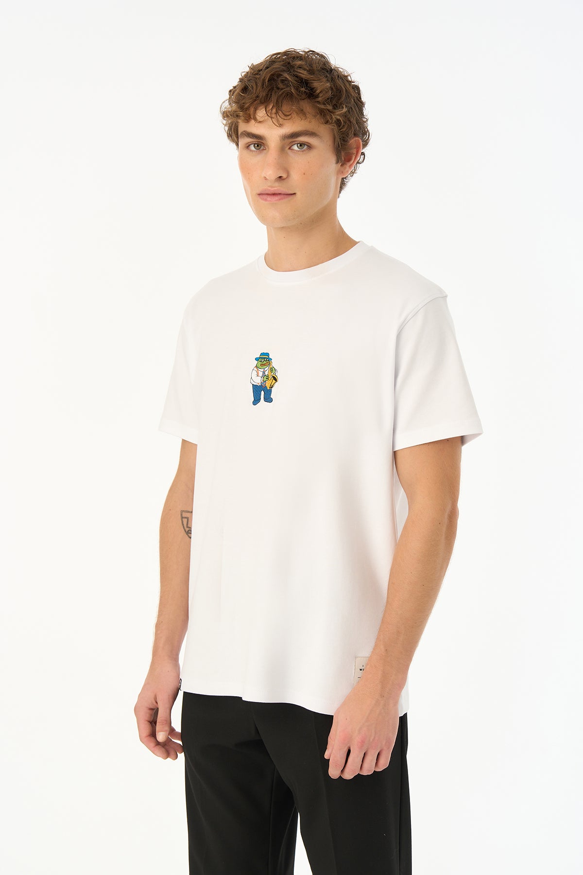 Jazzy Pepe Premium T-shirt - Beyaz