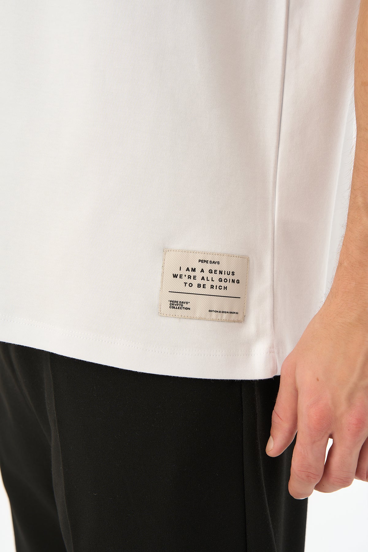 Jazzy Pepe Premium T-shirt - Beyaz