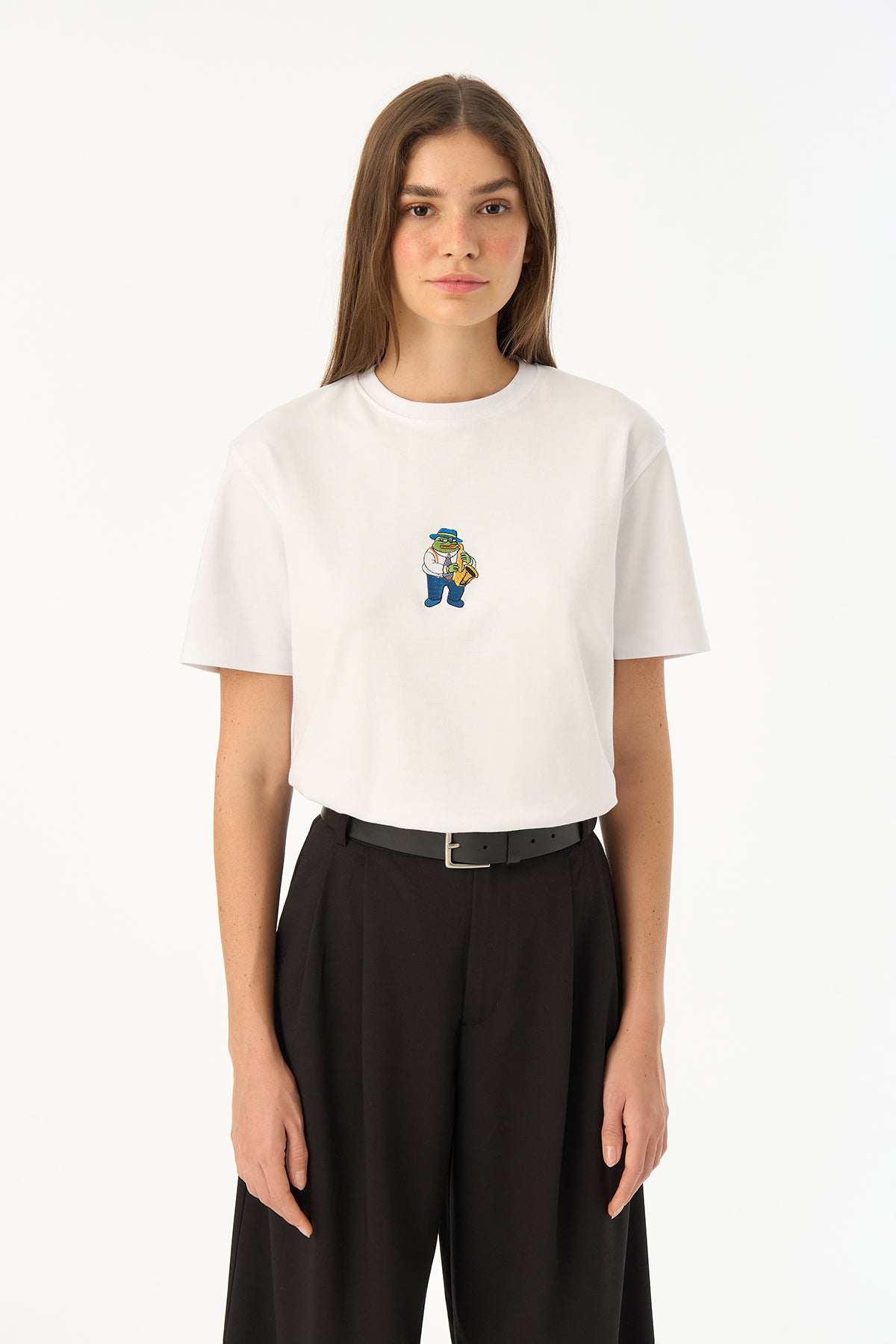 Jazzy Pepe Premium T-shirt - Beyaz