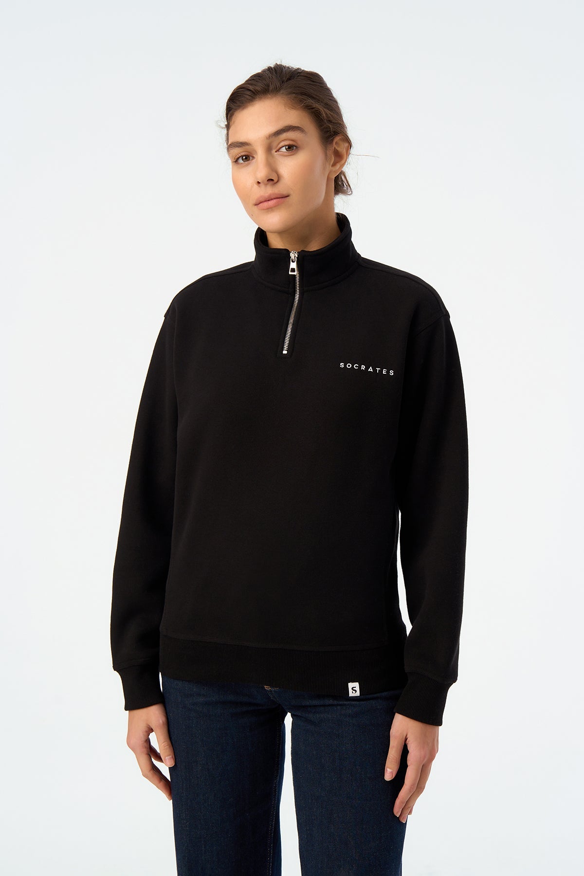 Socrates Quarter-Zip Sweatshirt - Siyah