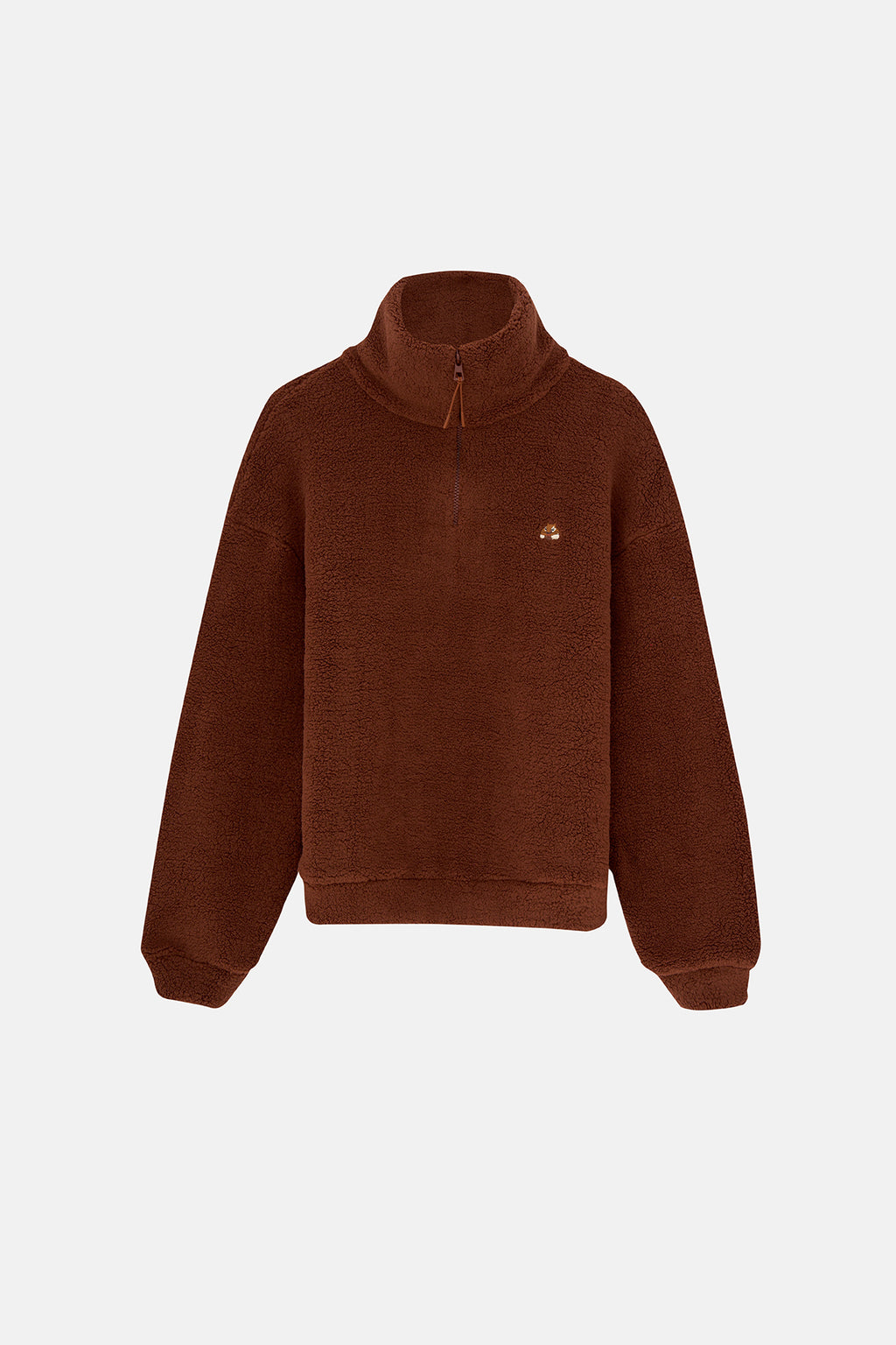 Sincap Sherpa Quarter-Zip Sweatshirt - Kahverengi