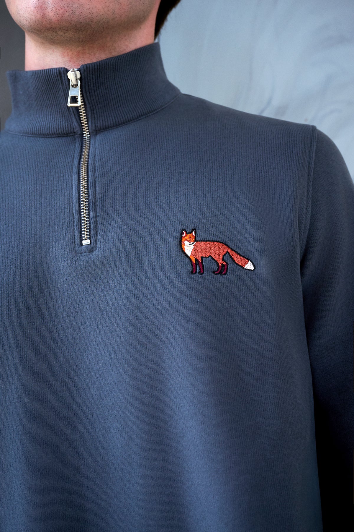 Kızıl Tilki SuperSoft Quarter-Zip Sweatshirt - Antrasit
