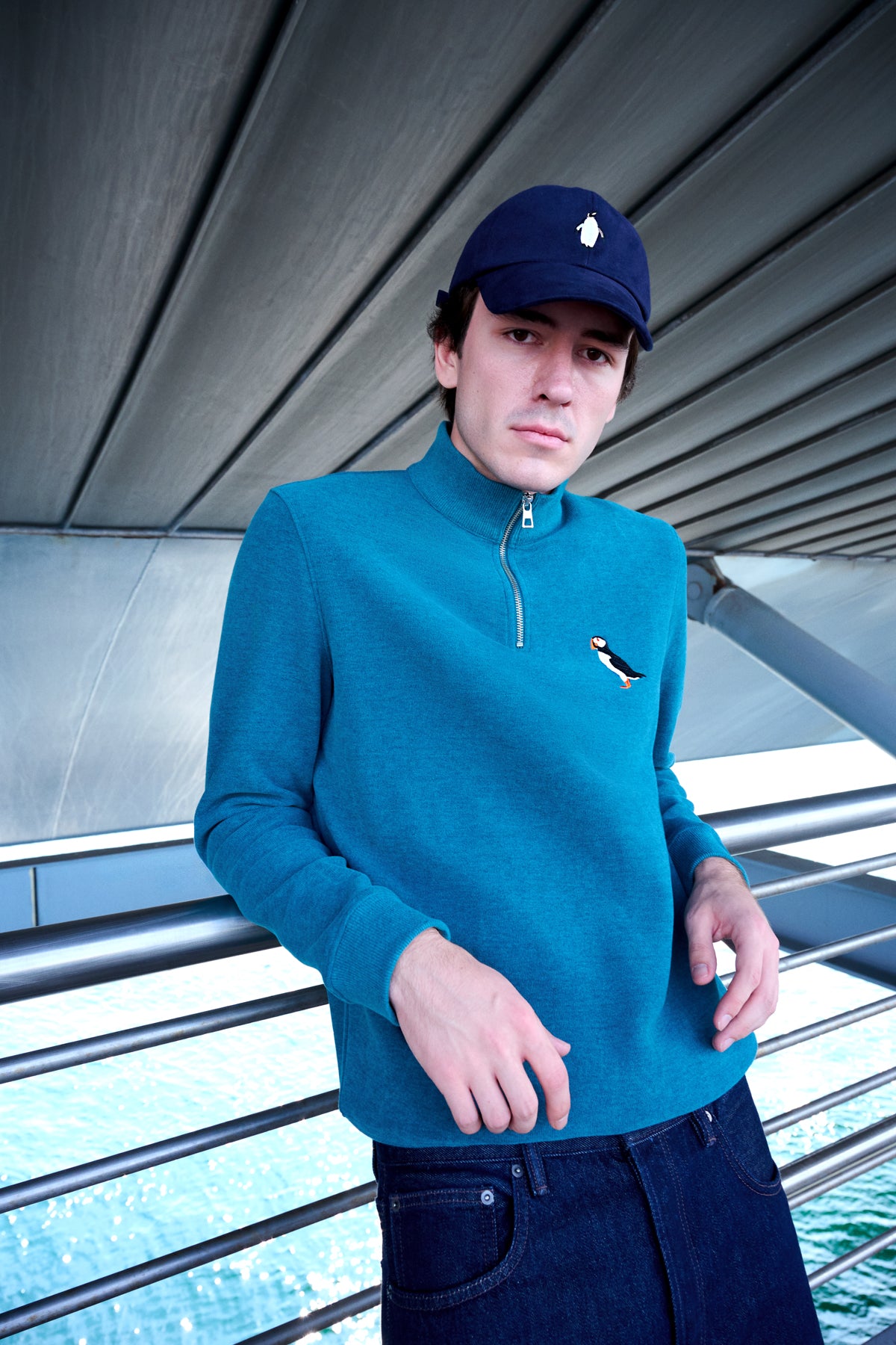 Puffin SuperSoft Quarter-Zip Sweatshirt - Turkuaz