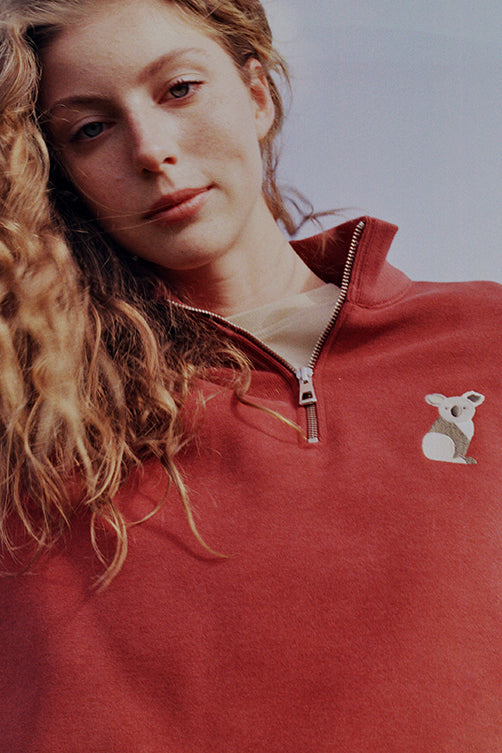 Koala SuperSoft Quarter-Zip Sweatshirt - Kiremit