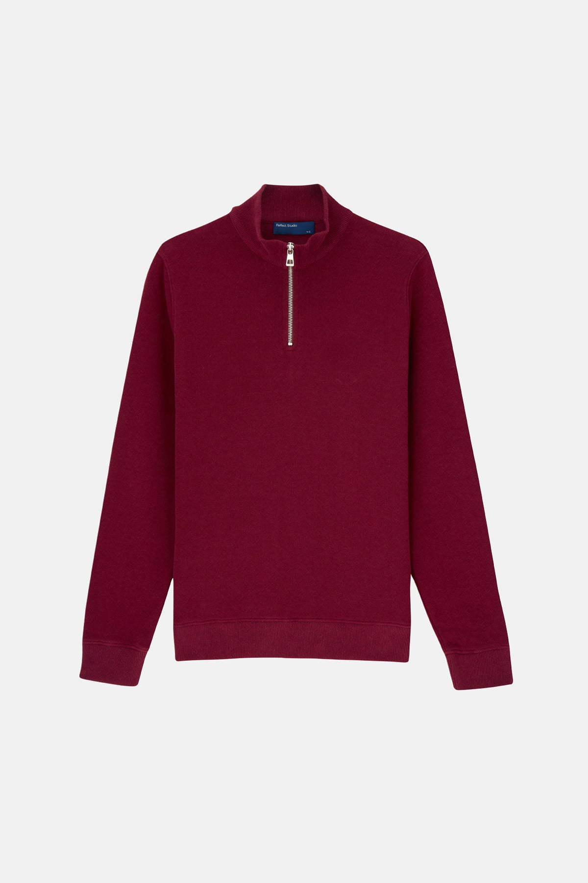 Basic SuperSoft Quarter-Zip Sweatshirt - Bordo