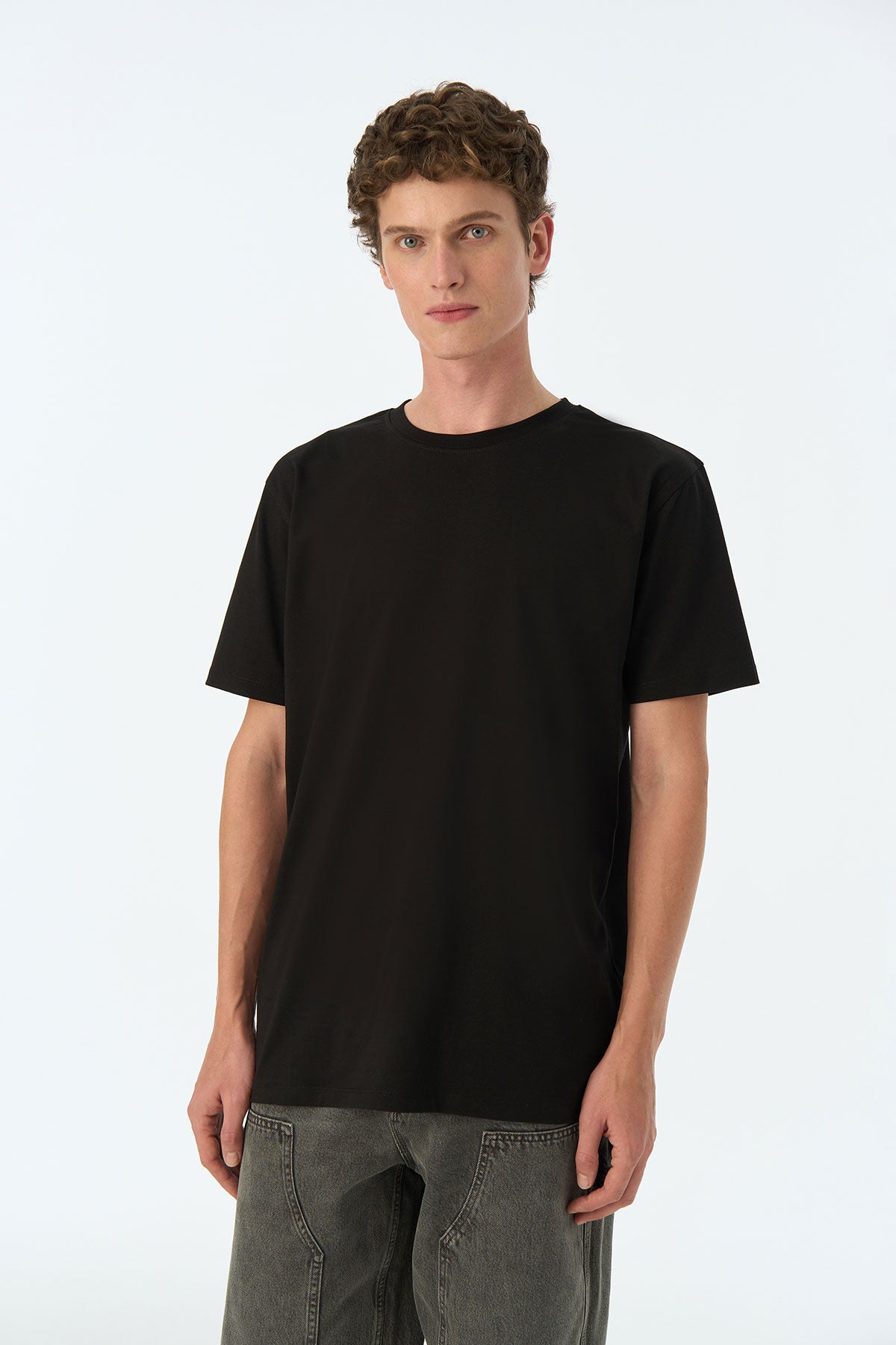 Basic Lightweight T-Shirt - Siyah