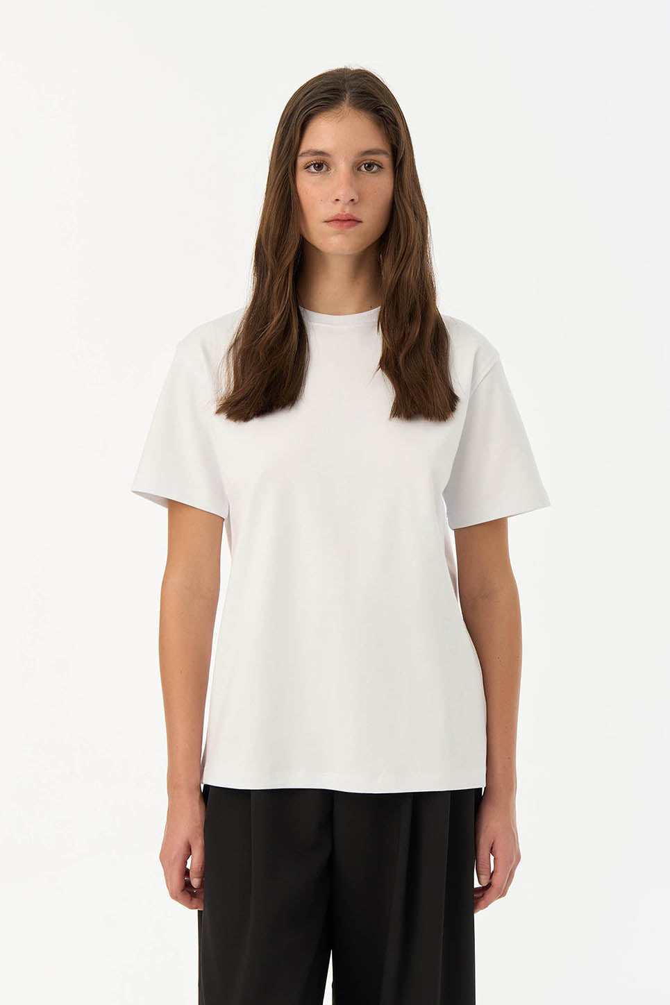 Basic Oversize Premium T-shirt - Beyaz