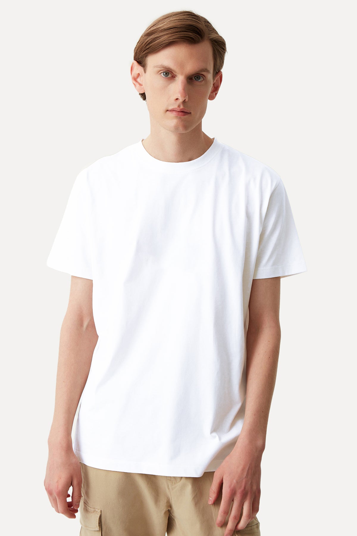Basic Lightweight T-Shirt - Beyaz