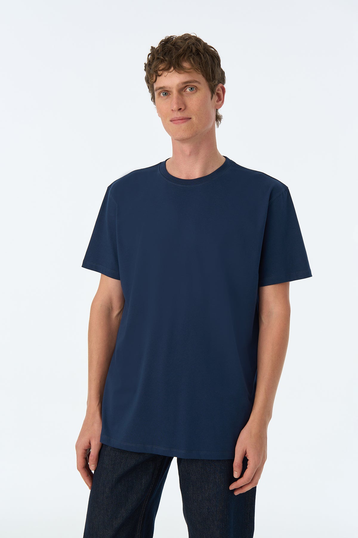 Basic Lightweight T-Shirt - Lacivert