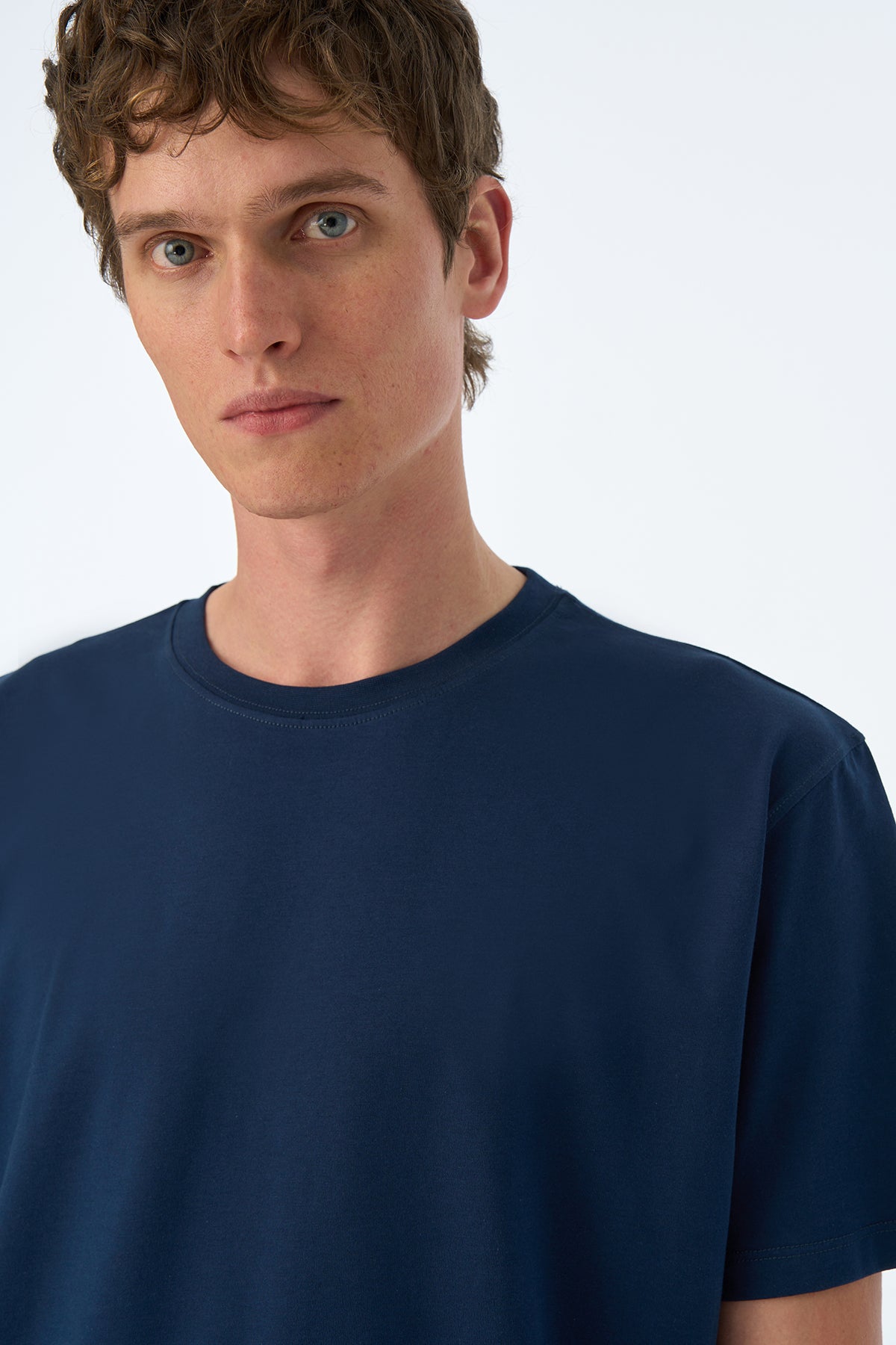 Basic Lightweight T-Shirt - Lacivert