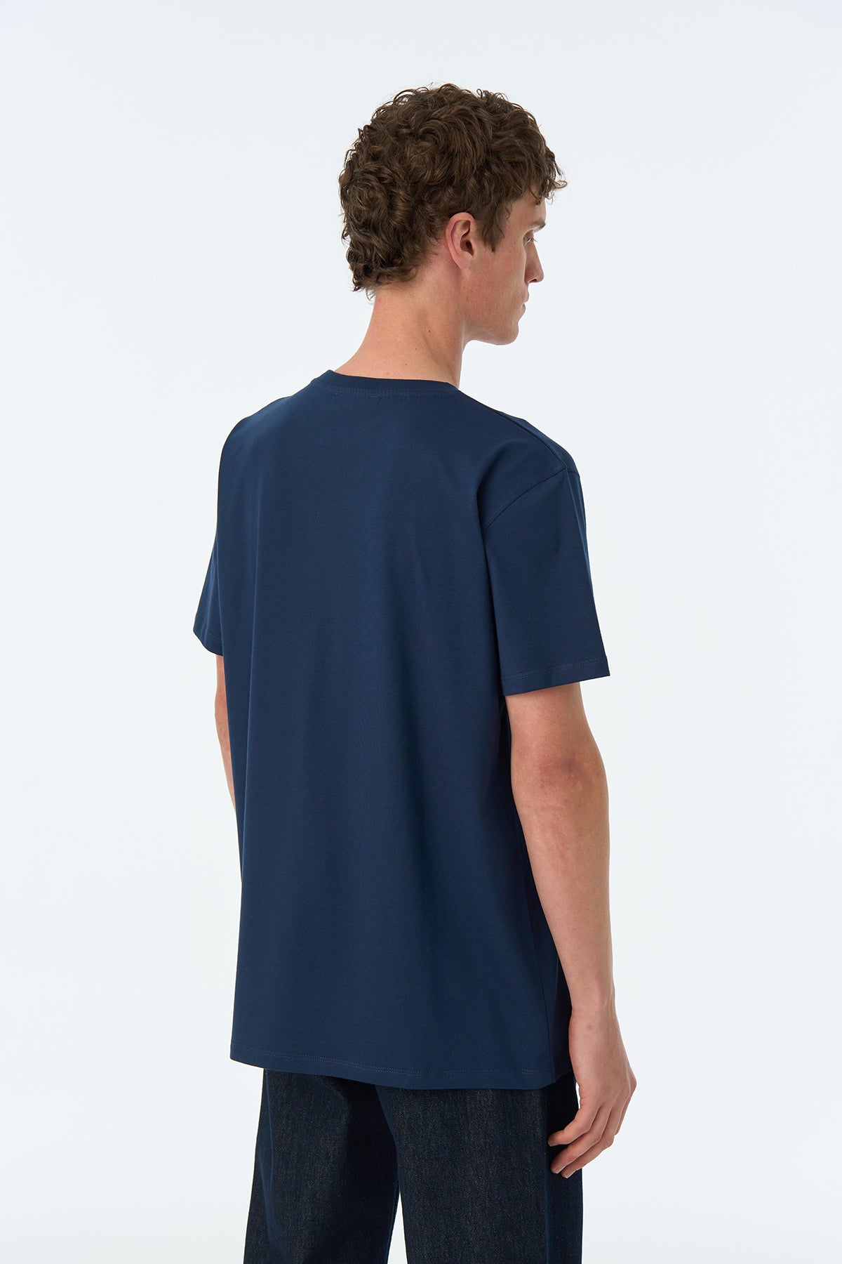 Basic Lightweight T-Shirt - Lacivert