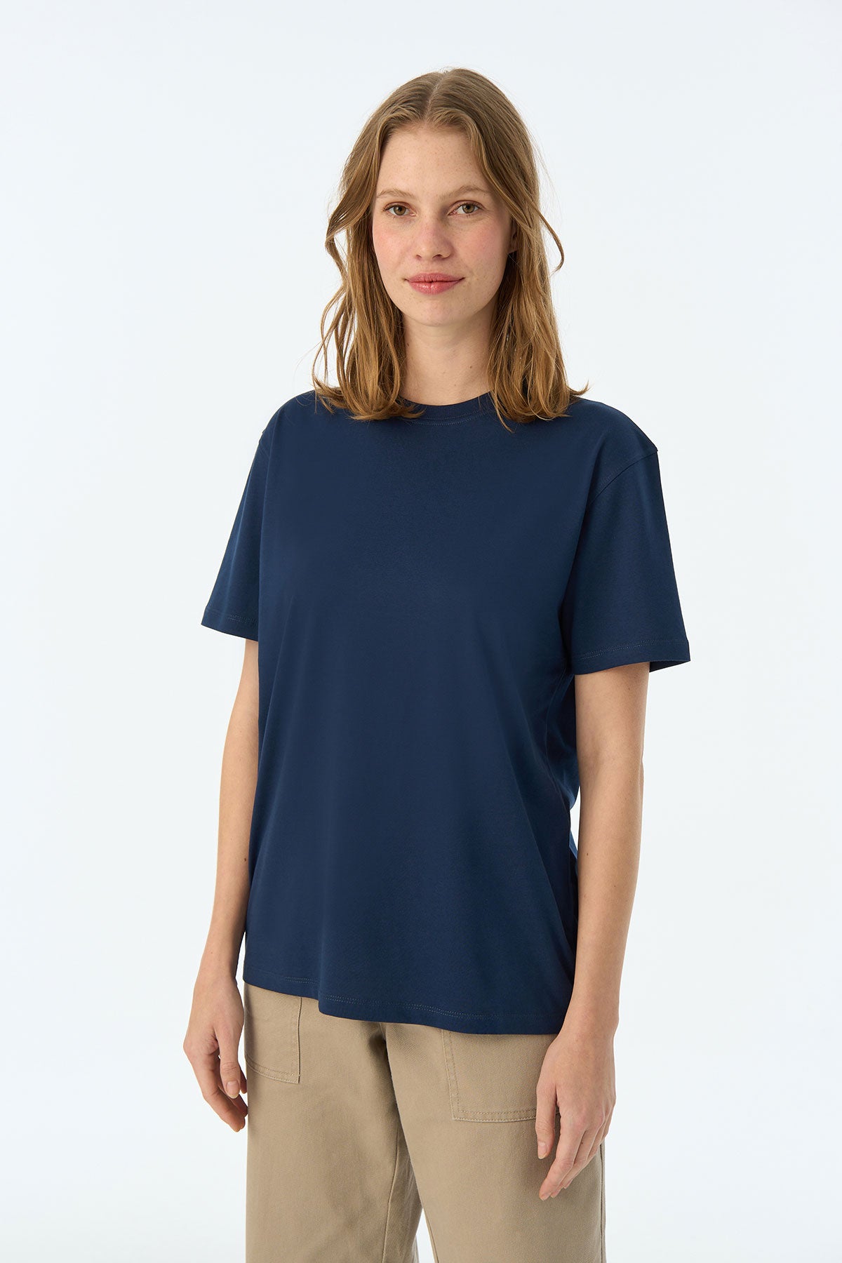 Basic Lightweight T-Shirt - Lacivert