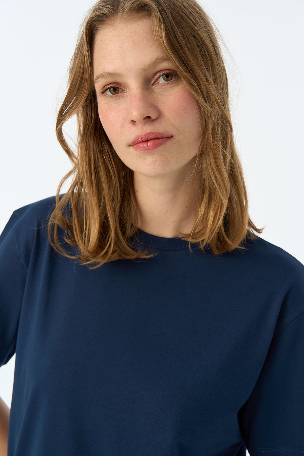 Basic Lightweight T-Shirt - Lacivert