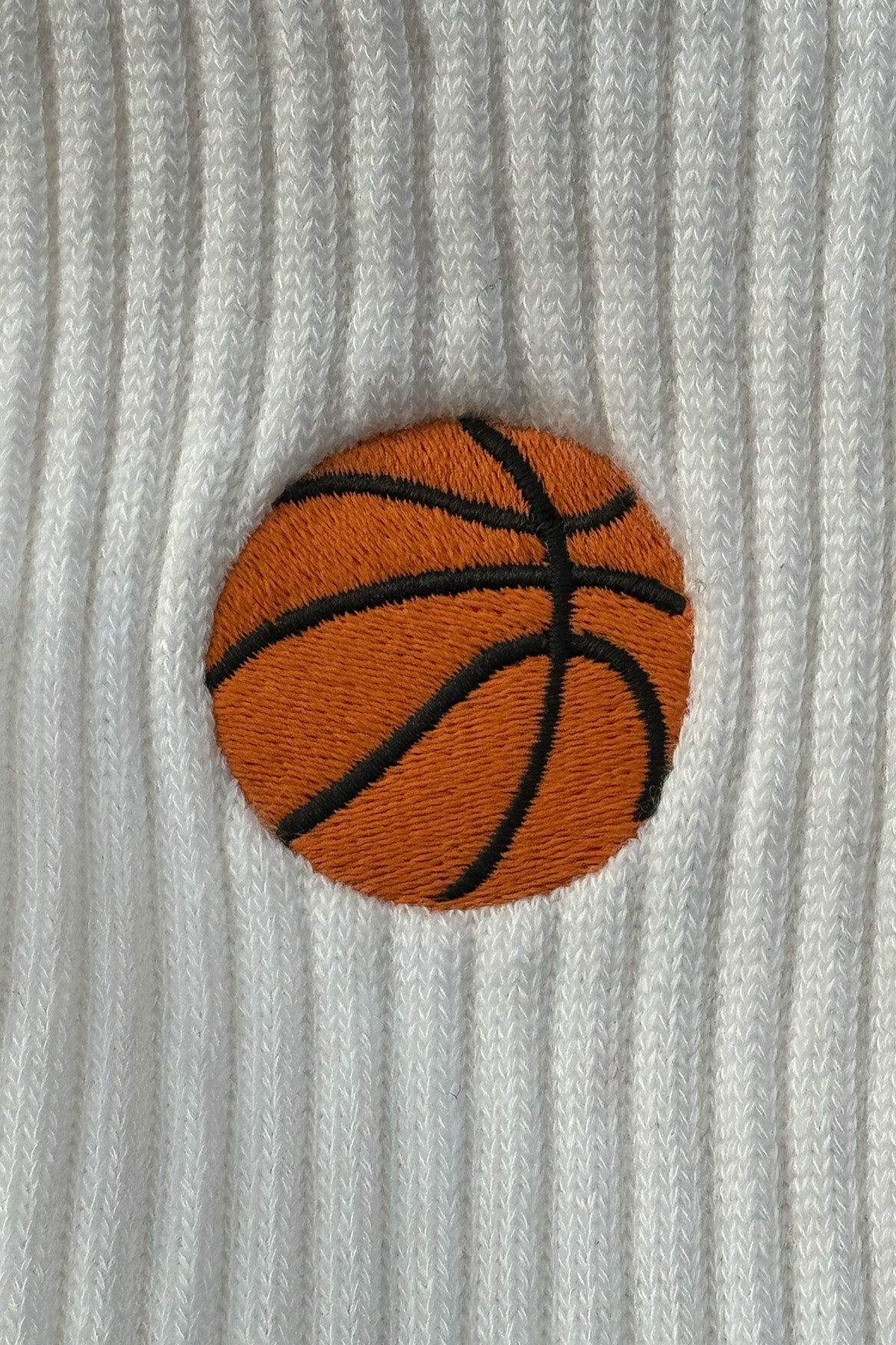 Basketball Havlu Çorap - Beyaz