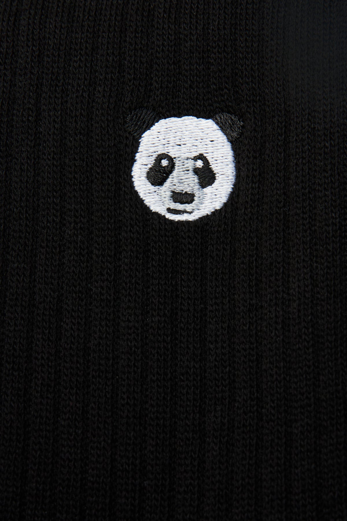 Panda Havlu Çorap - Siyah