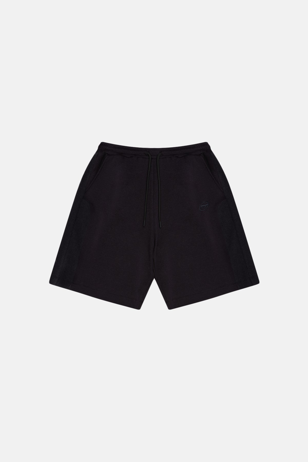 Logo Embroidered Men Shorts - Black