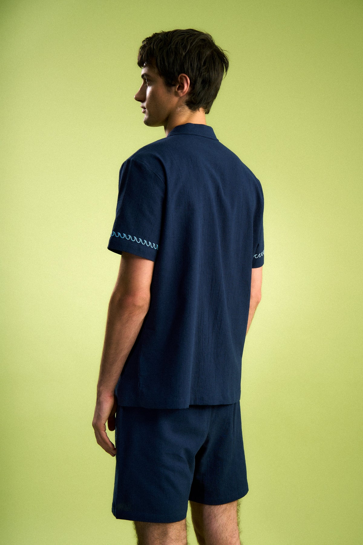 Güneş Müslin Şort - Lacivert