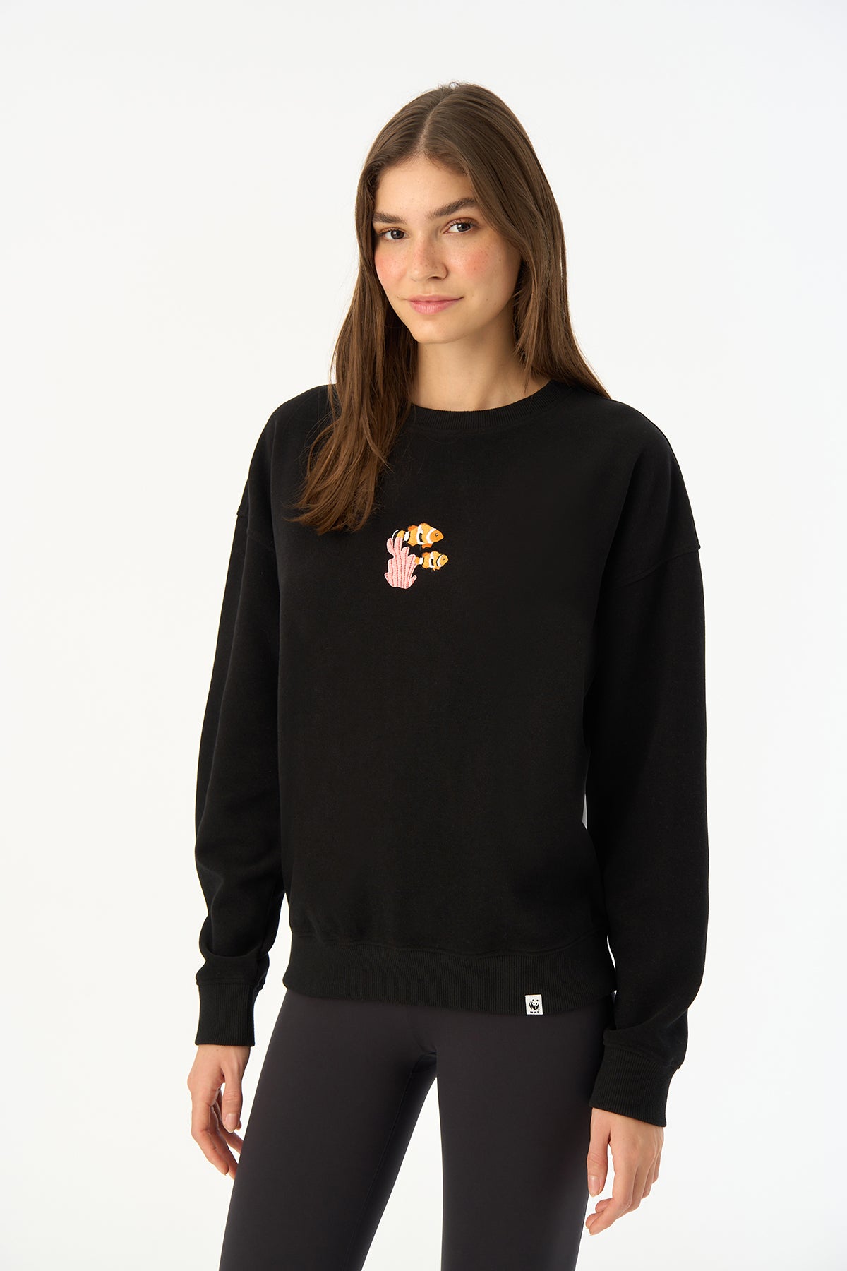 Palyaço Balığı SuperSoft Sweatshirt - Siyah